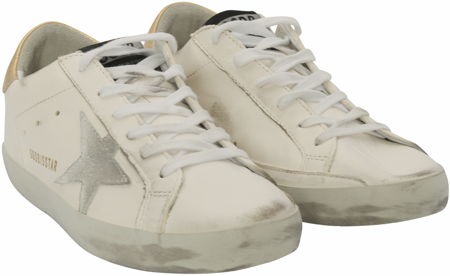 Golden Goose Sneaker Superstar White Leather-Washed Gold 39
