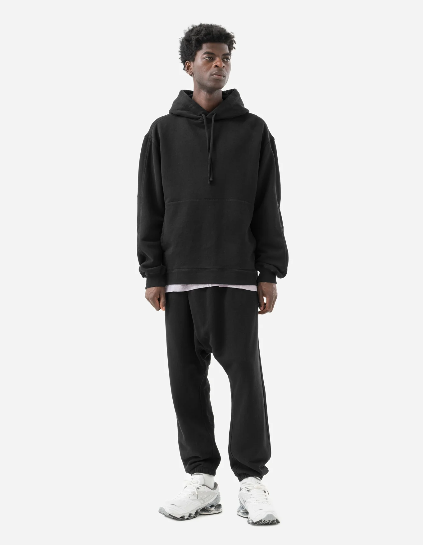 MAHARISHI 5232 Asym Low Hemp Sweatpant in Black XXL