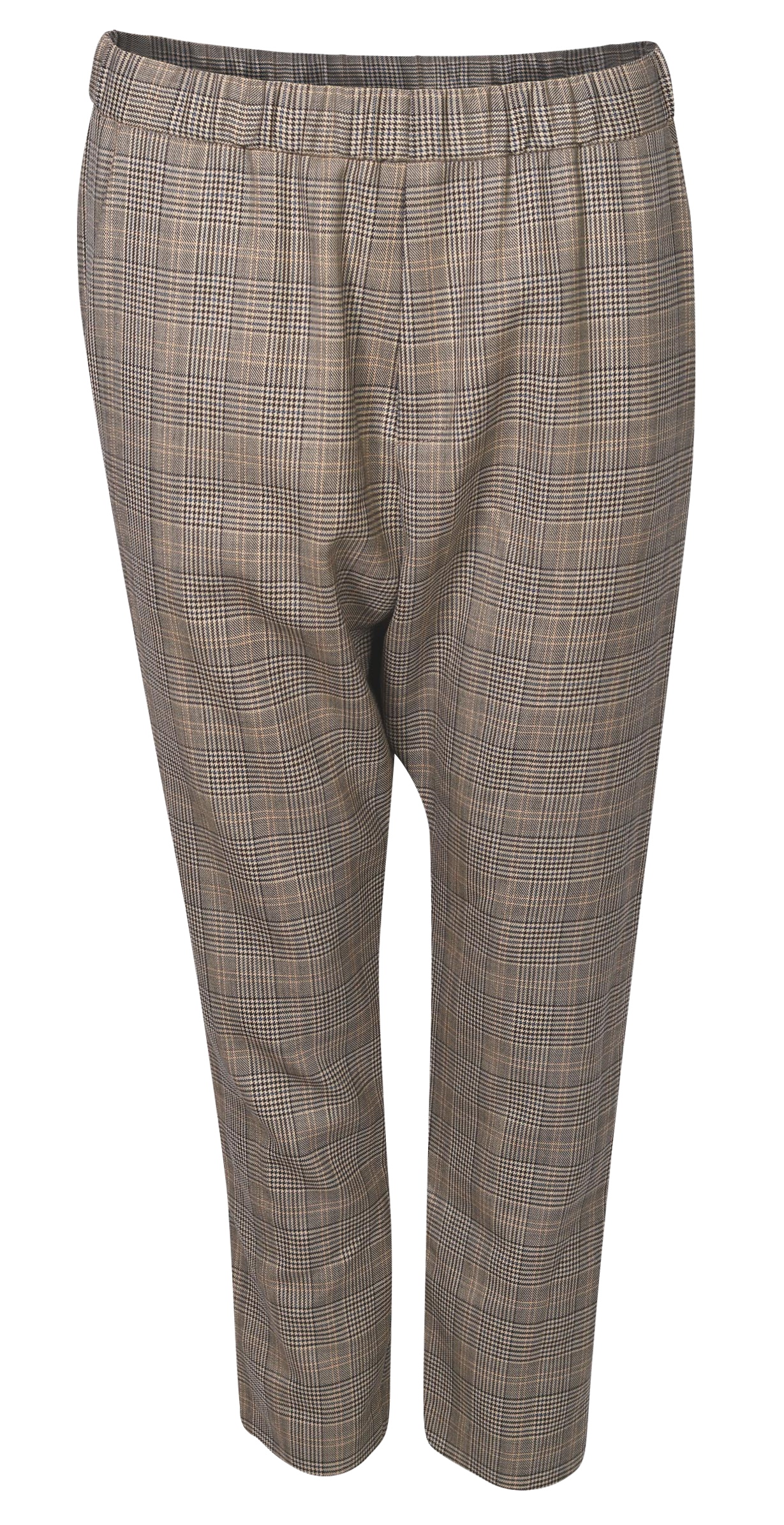 Nili Lotan Wool Pant Delancy Camel Check