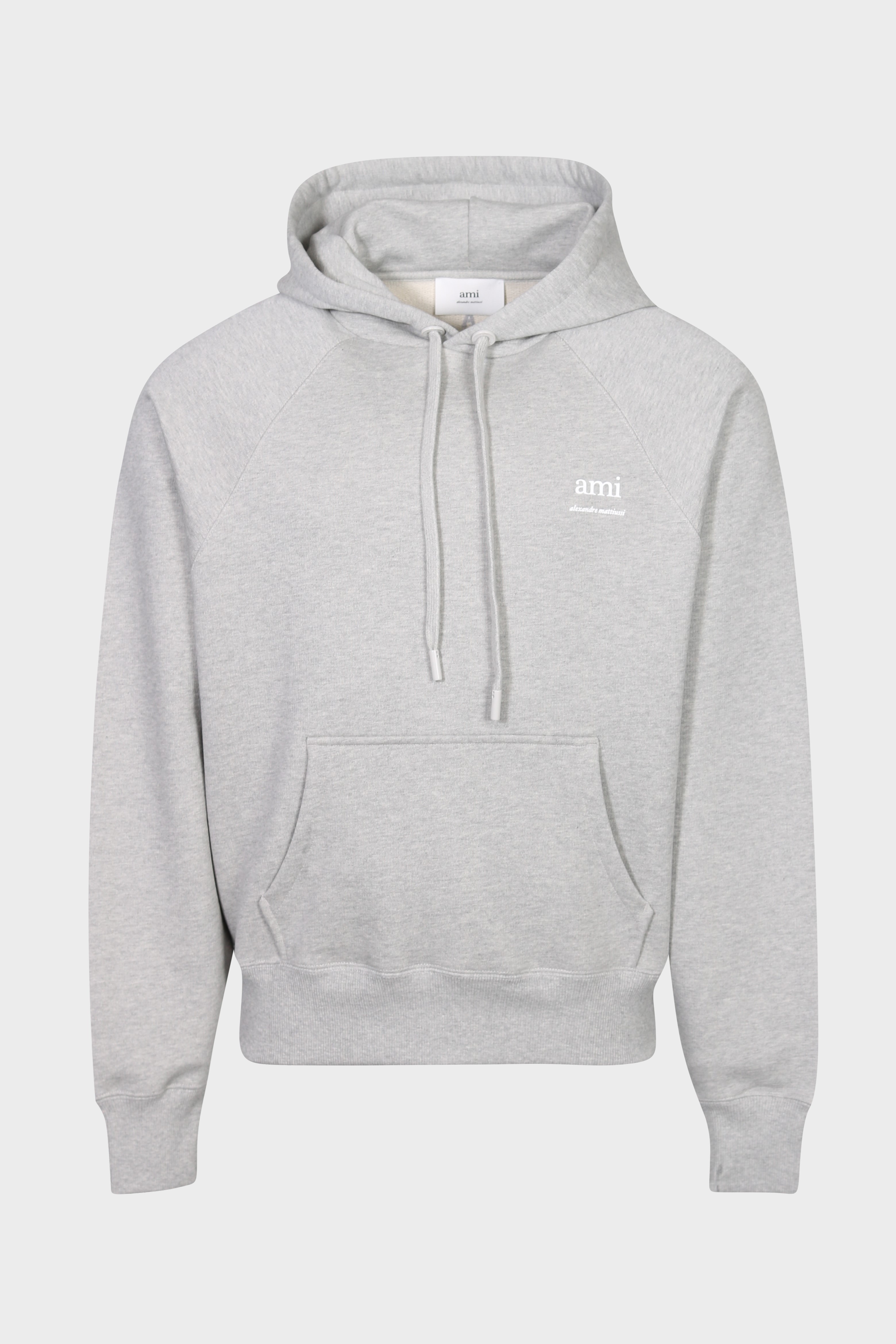 AMI PARIS Alexandre Mattiussi Sweathoodie in Heather Grey
