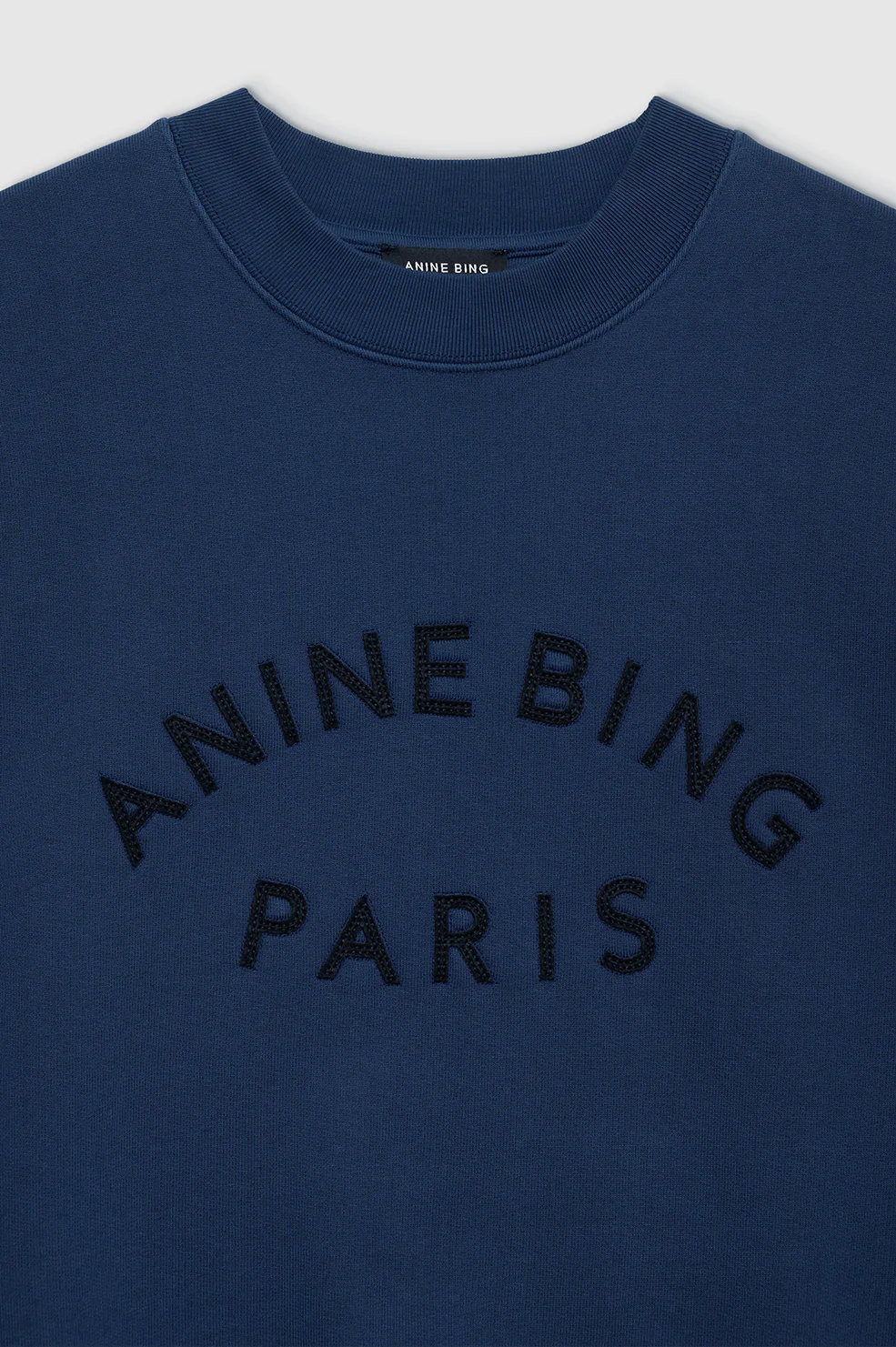 ANINE BING Paris Oversize Sweatshirt in Washed Navy