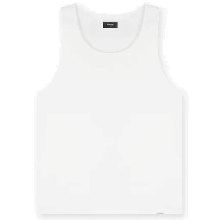 REPRESENT Rib Muscle Shirt in Flat White XL