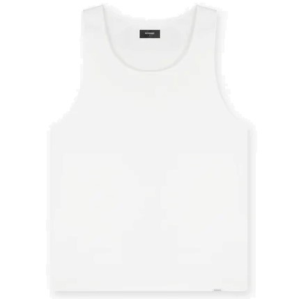 REPRESENT Rib Muscle Shirt in Flat White M