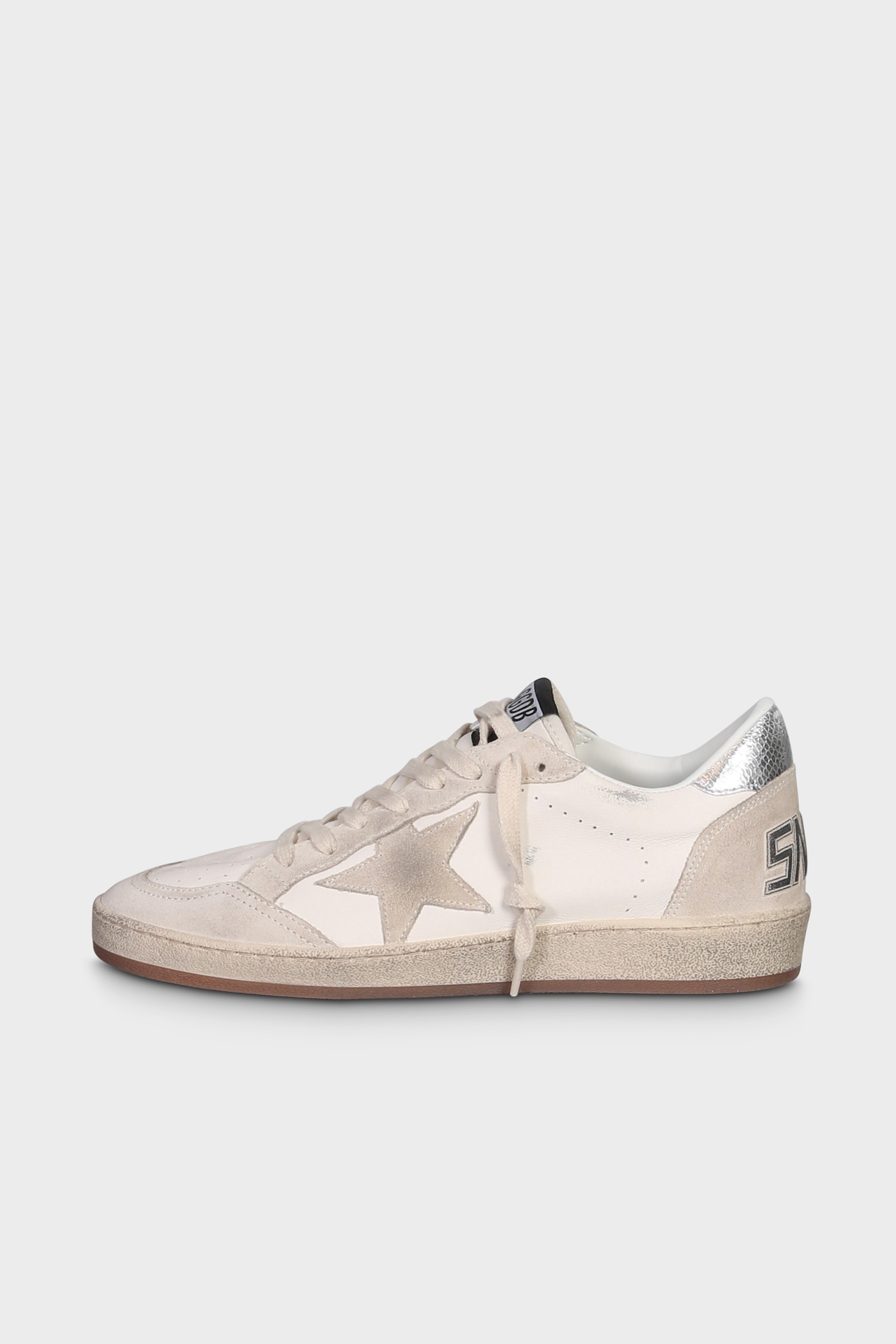GOLDEN GOOSE Sneaker Ballstar in White/Seedpearl/Silver GOLDEN GOOSE Sneaker Ballstar in White/Seedpearl/Silver