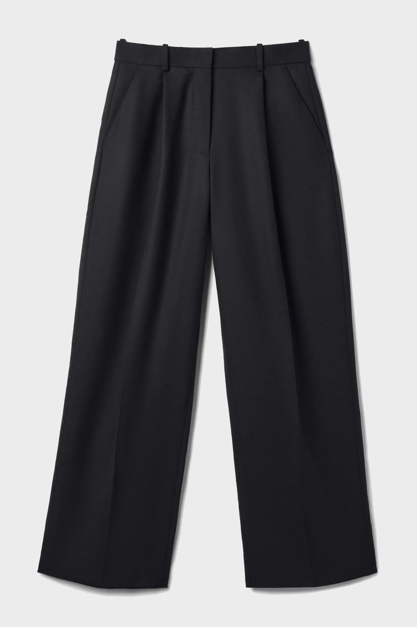 DAGMAR Relaxed Wool Pant in Black