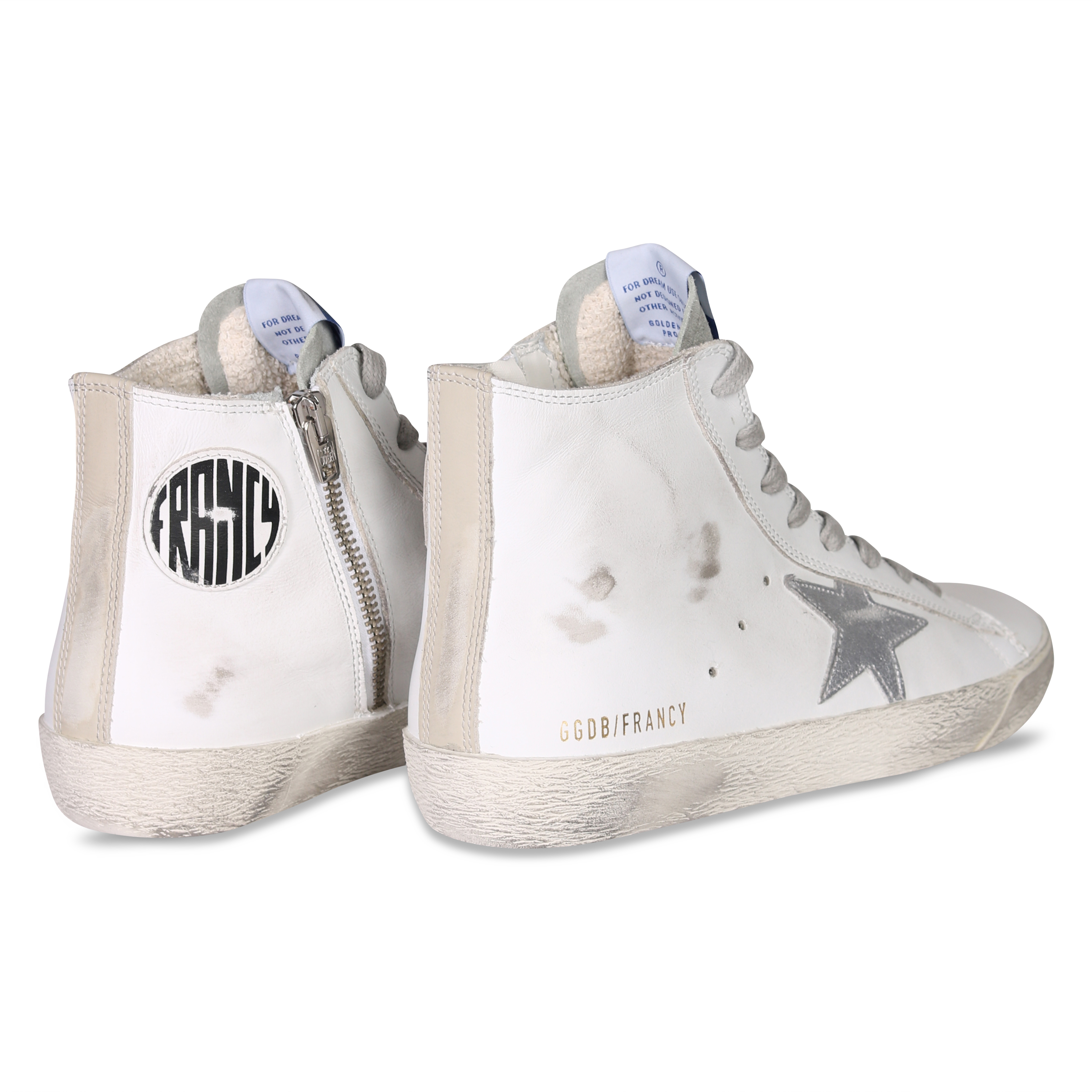 Golden Goose Sneaker Francy in White Silver Milk