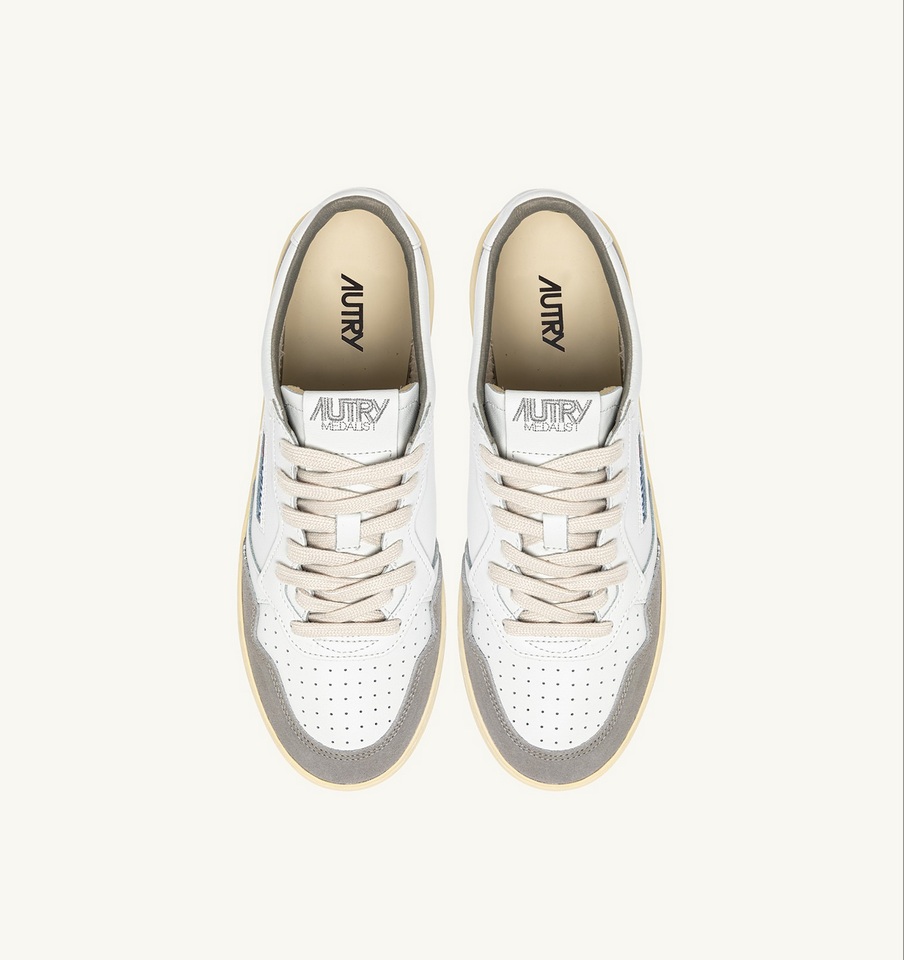 AUTRY ACTION SHOES Medalist Low Sneaker Leather/Suede/White/Vapor 47
