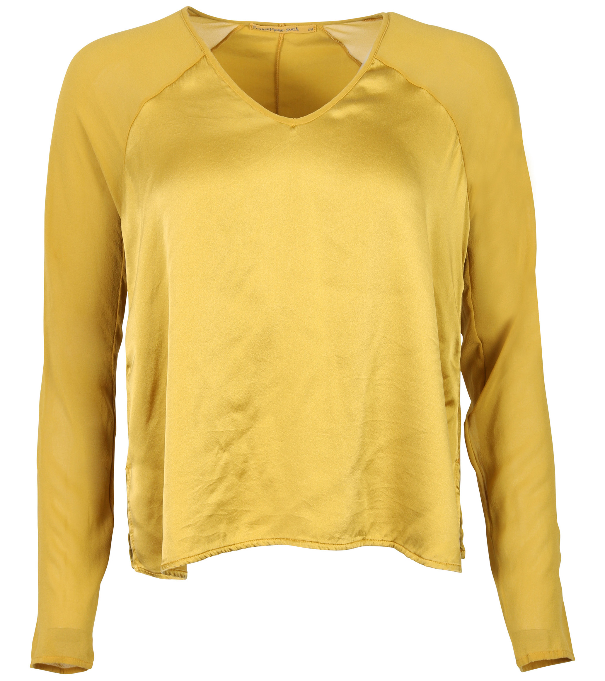 Transit Par Such Silk Blouse Ochre