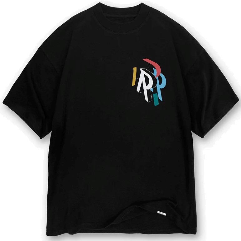 REPRESENT Initial Assembly T-Shirt in Jet Black M