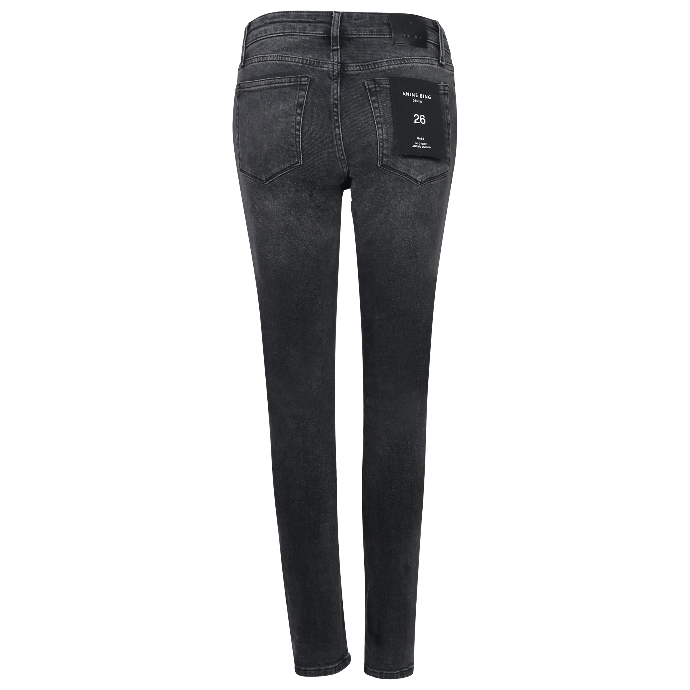 Anine Bing Jeans Gabe Black Washed 25