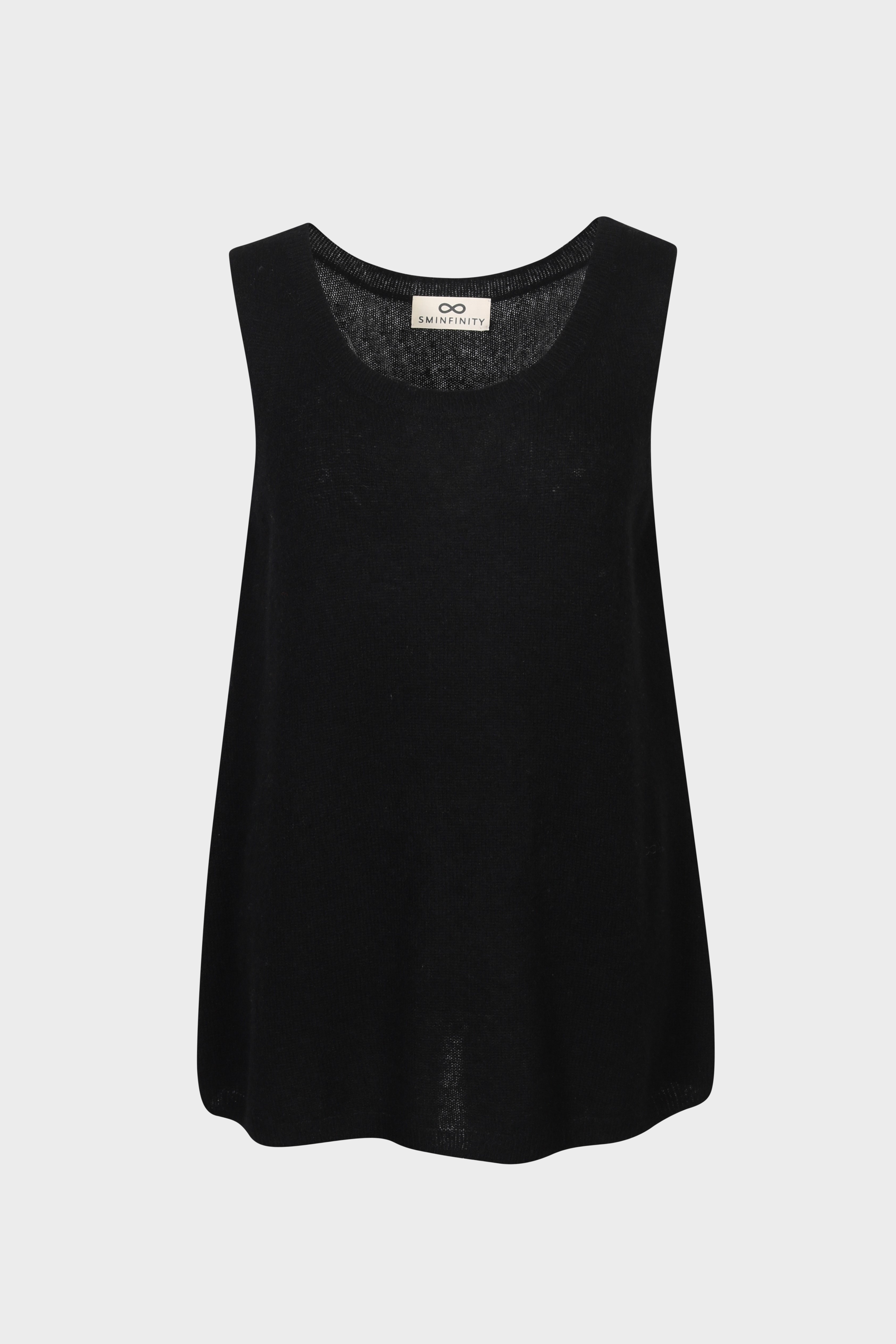 SMINFINITY Blurry Knit Top in Black XS/S