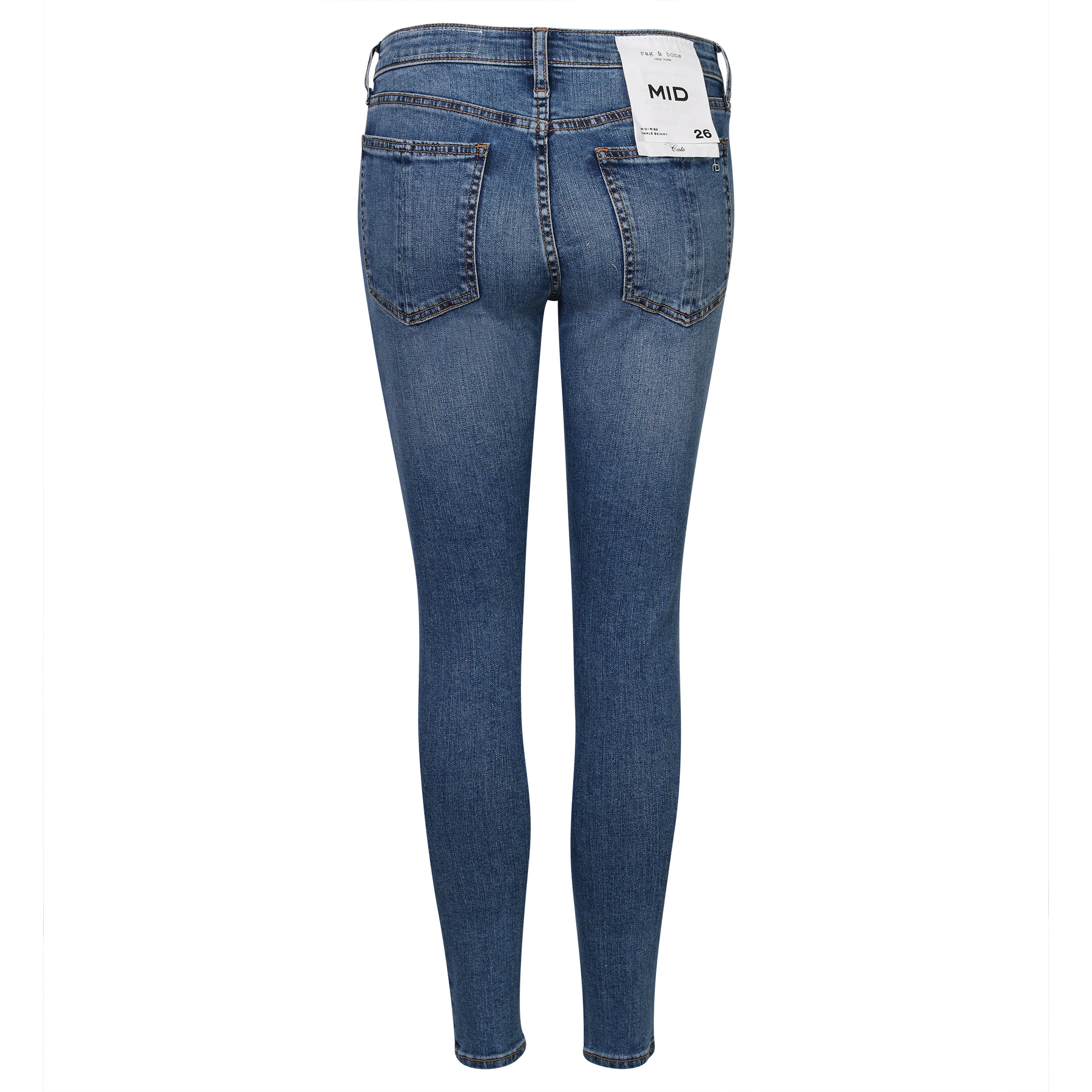 Rag & Bone Midrise Jeans Cate Ankle Skinny Pismo