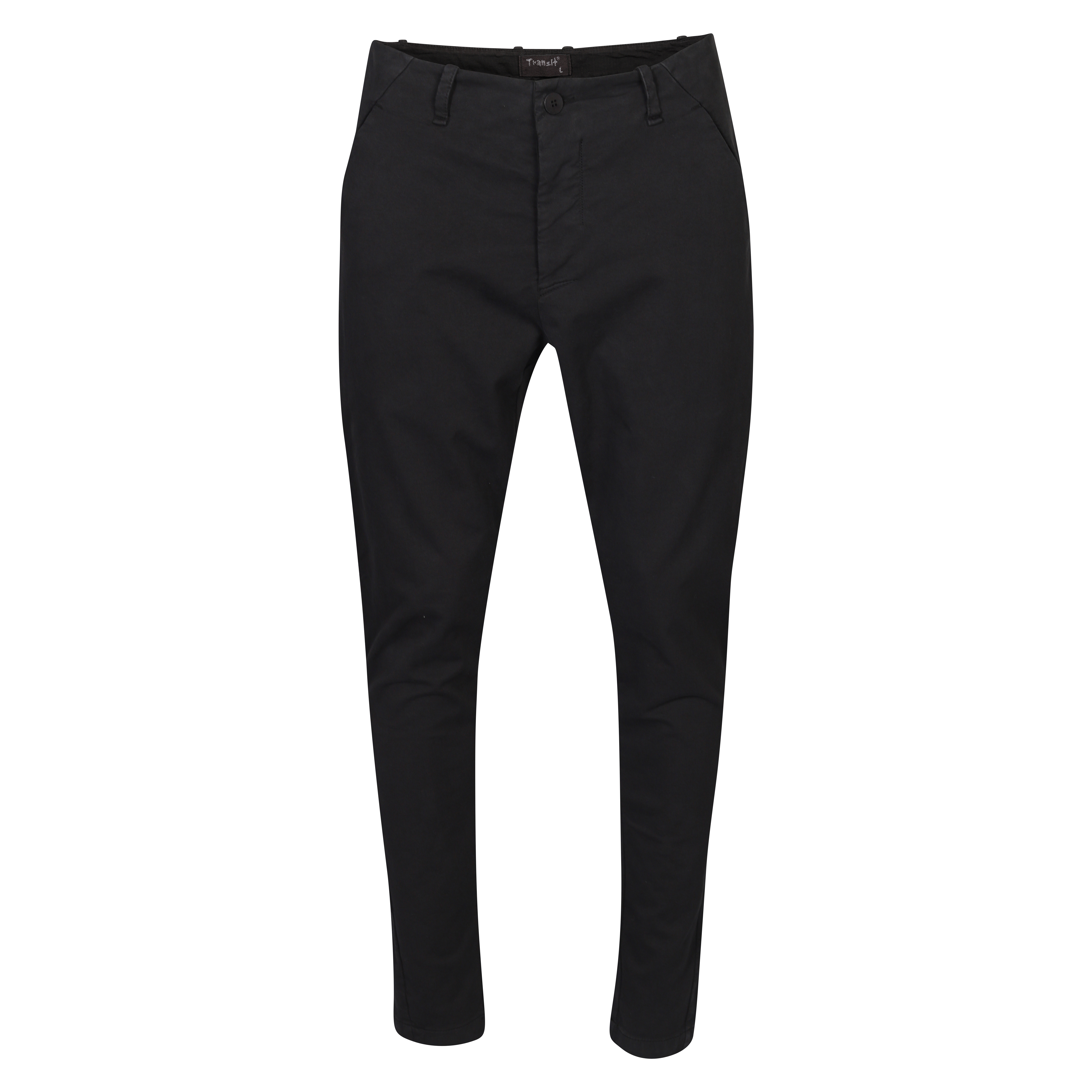 Transit Uomo Cotton Pant in Black