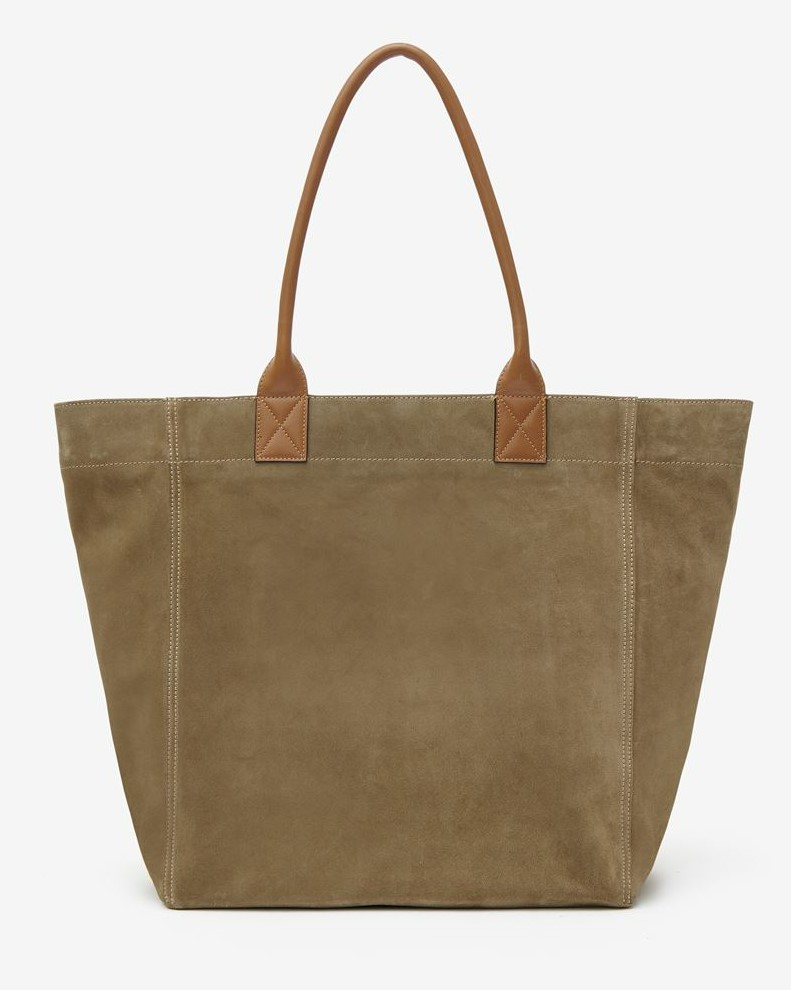 ISABEL MARANT Yenky Leather Bag in Khaki