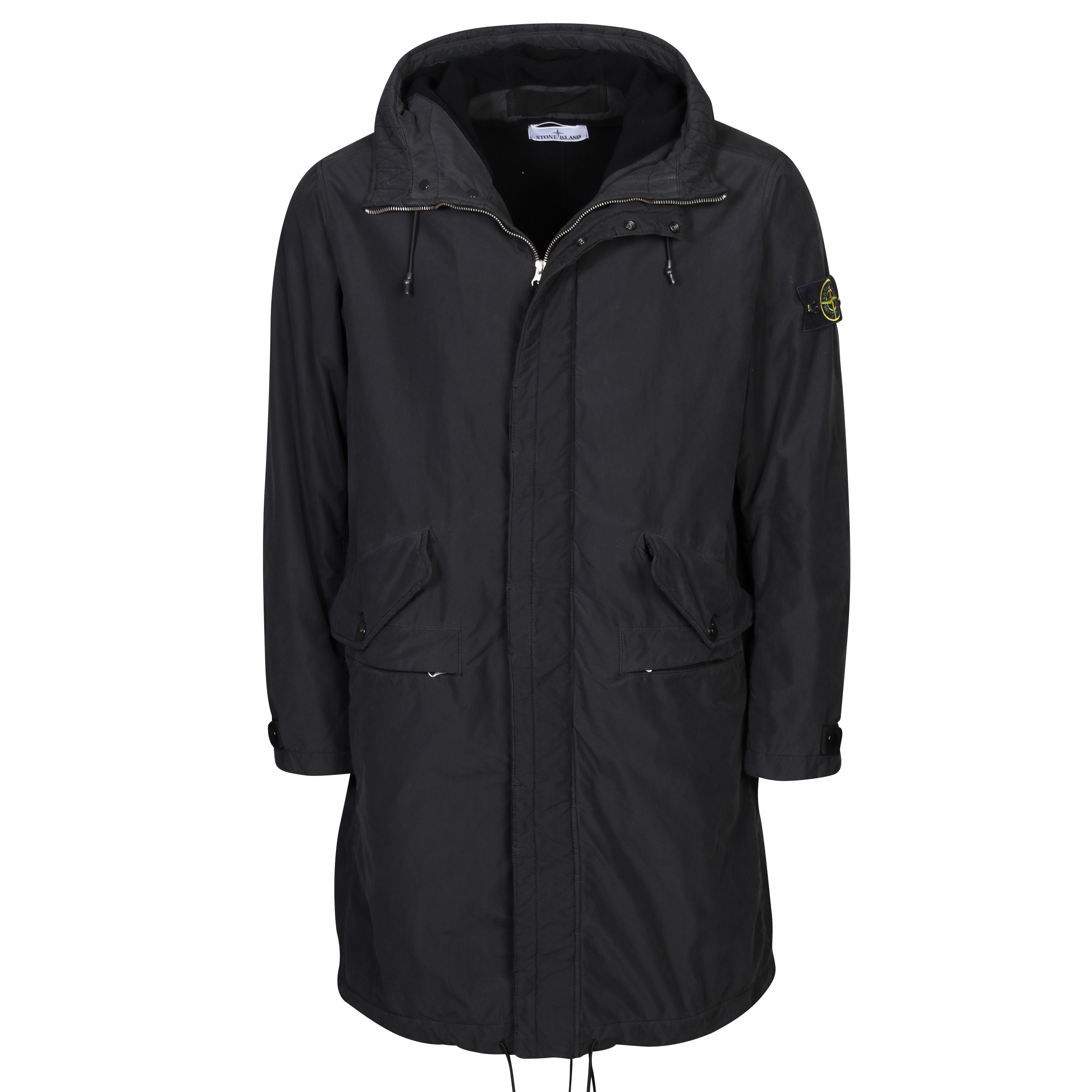 Stone Island David Light-TC With Micropile Parka in Black