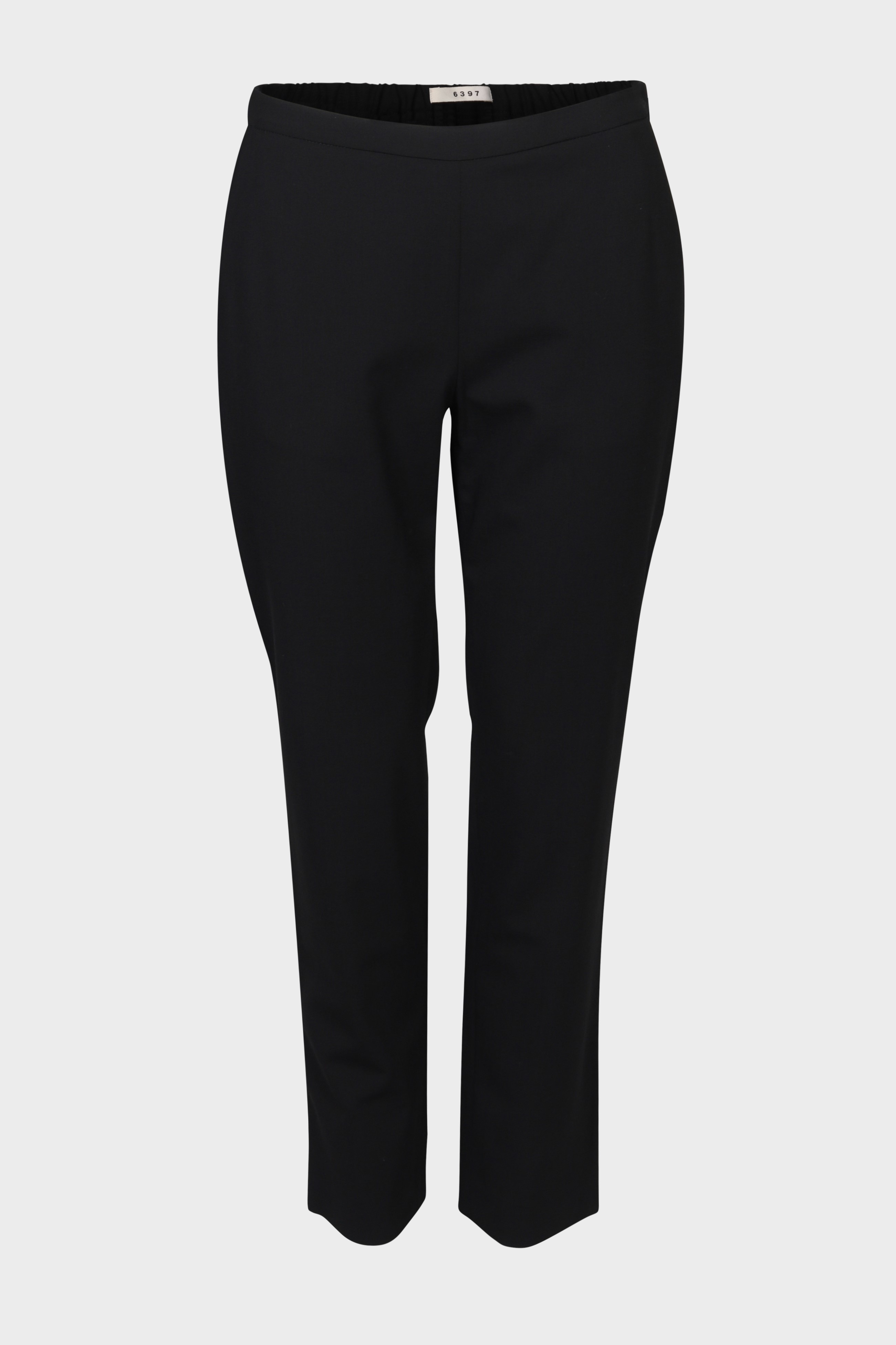 6397 Slim Pull On Pant  in Black