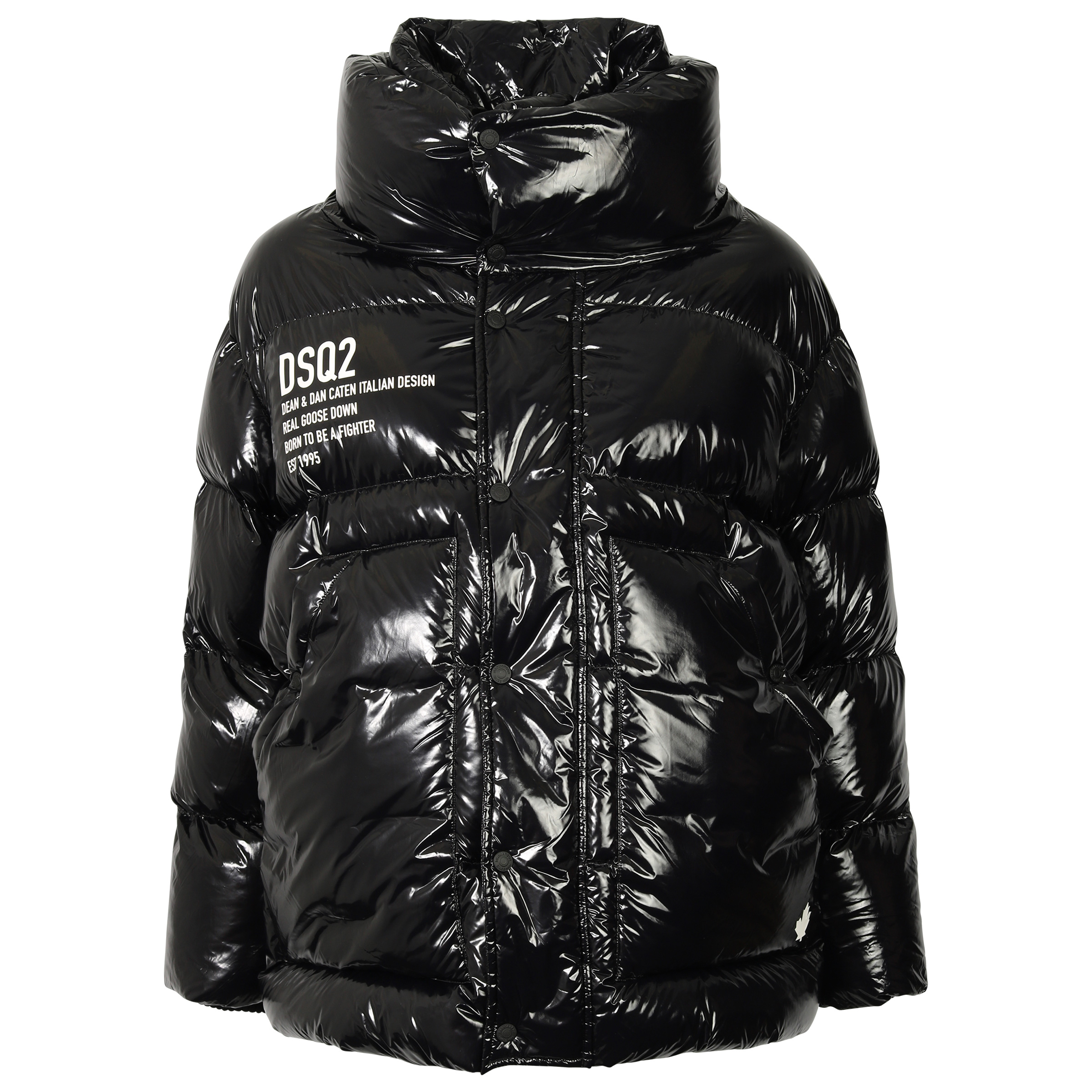 Dsquared Down Puff Parka Black Lacquer
