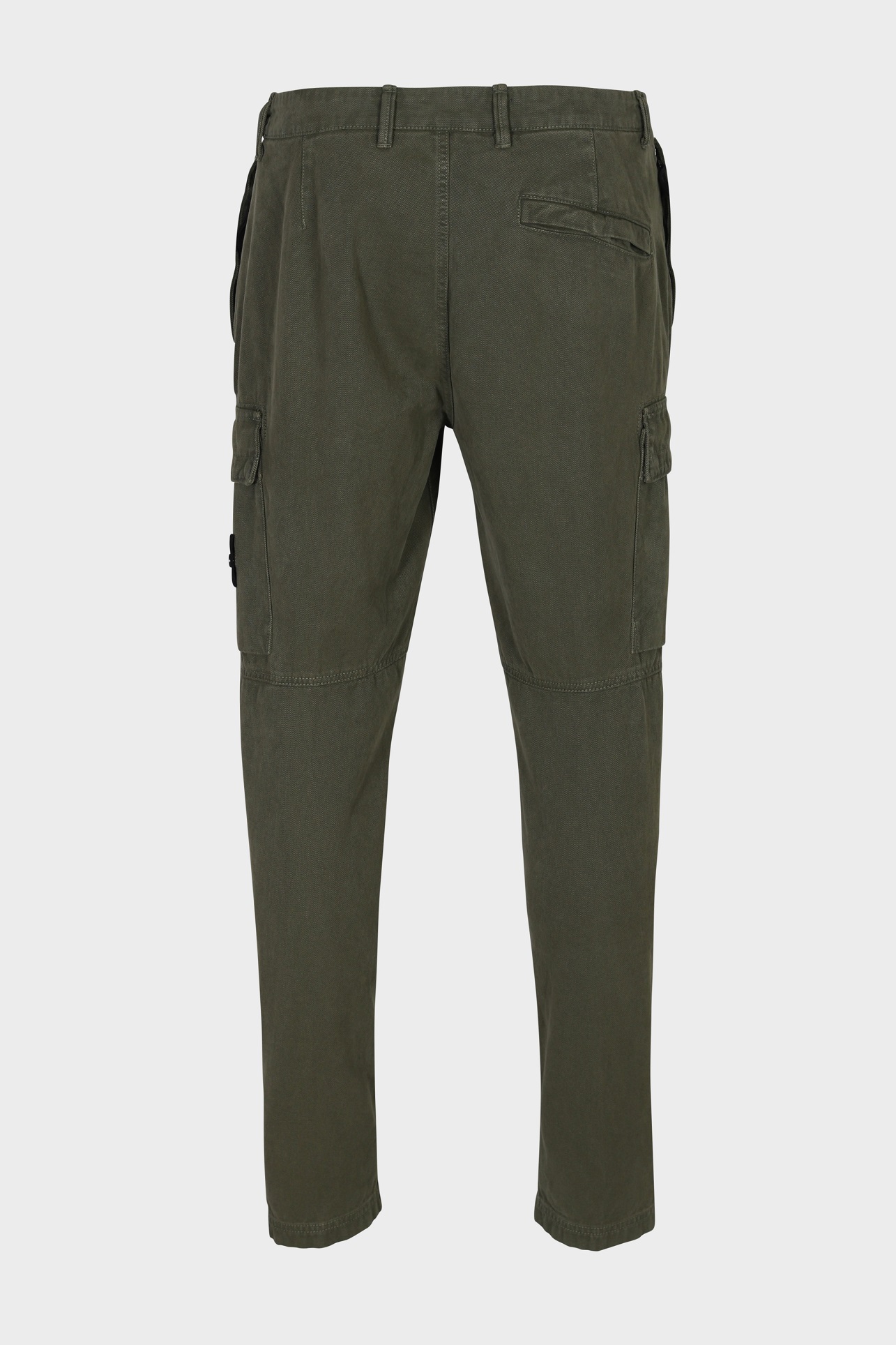 STONE ISLAND Cotton Canvas Cargo Pant in Washed Olive 38