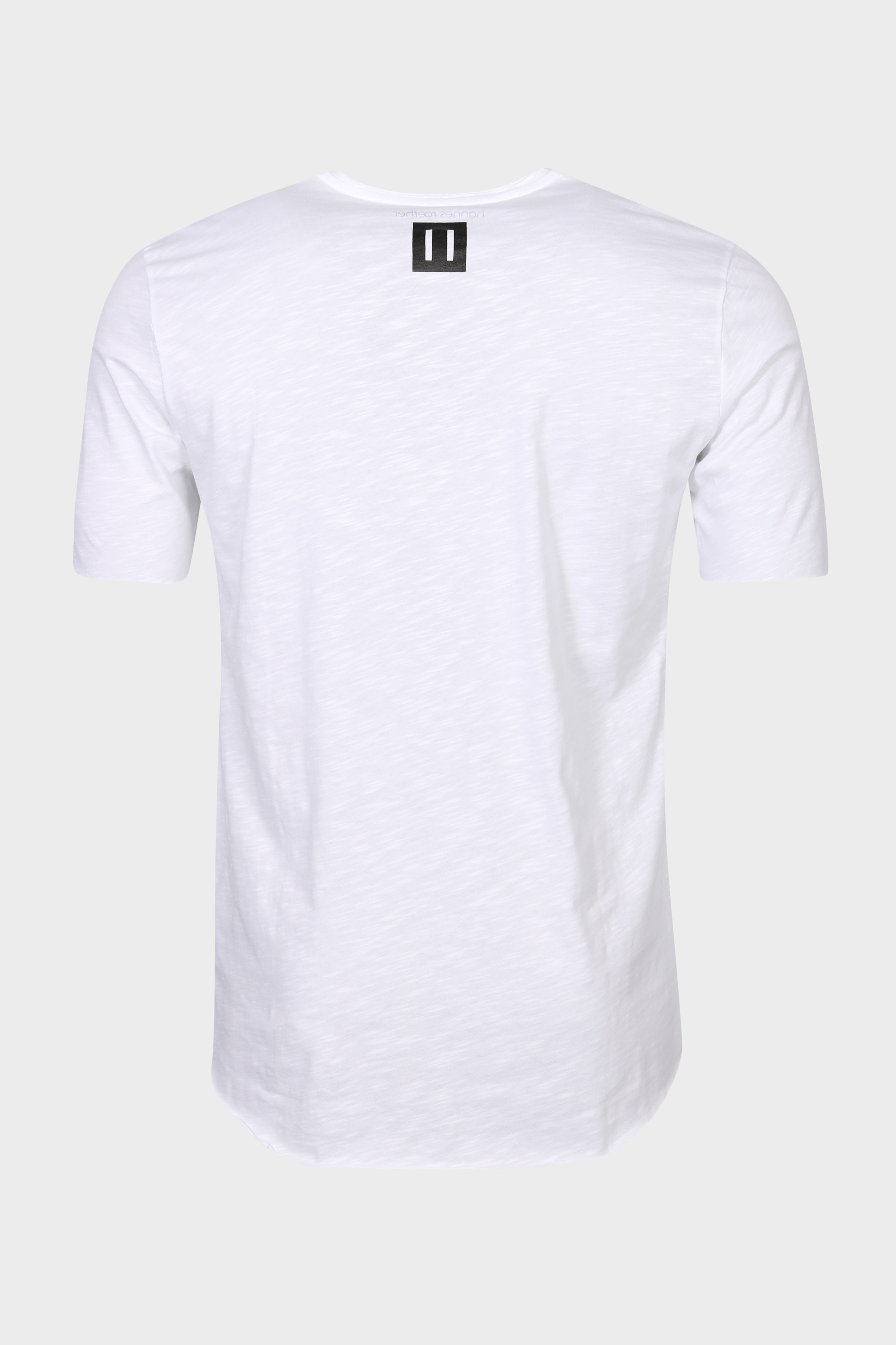 HANNES ROETHER Slub Yarn T-Shirt in White