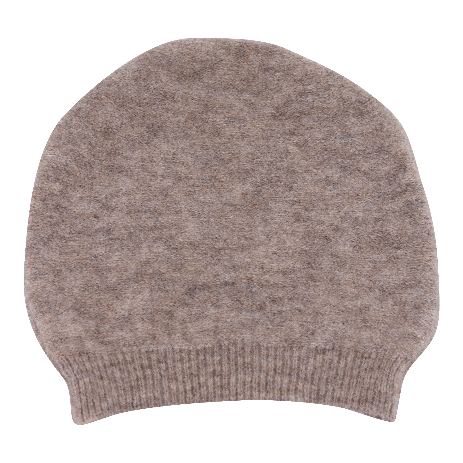 Transit Par Such Fluffy Knit Hat in Beige Melange
