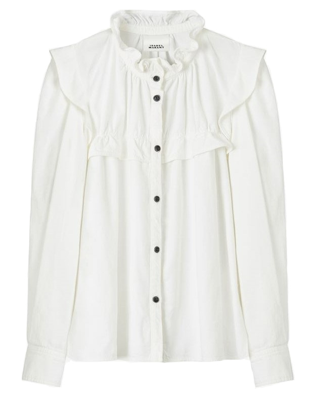 Isabel Marant Étoile Idety Shirt in White FR 40 / DE 38