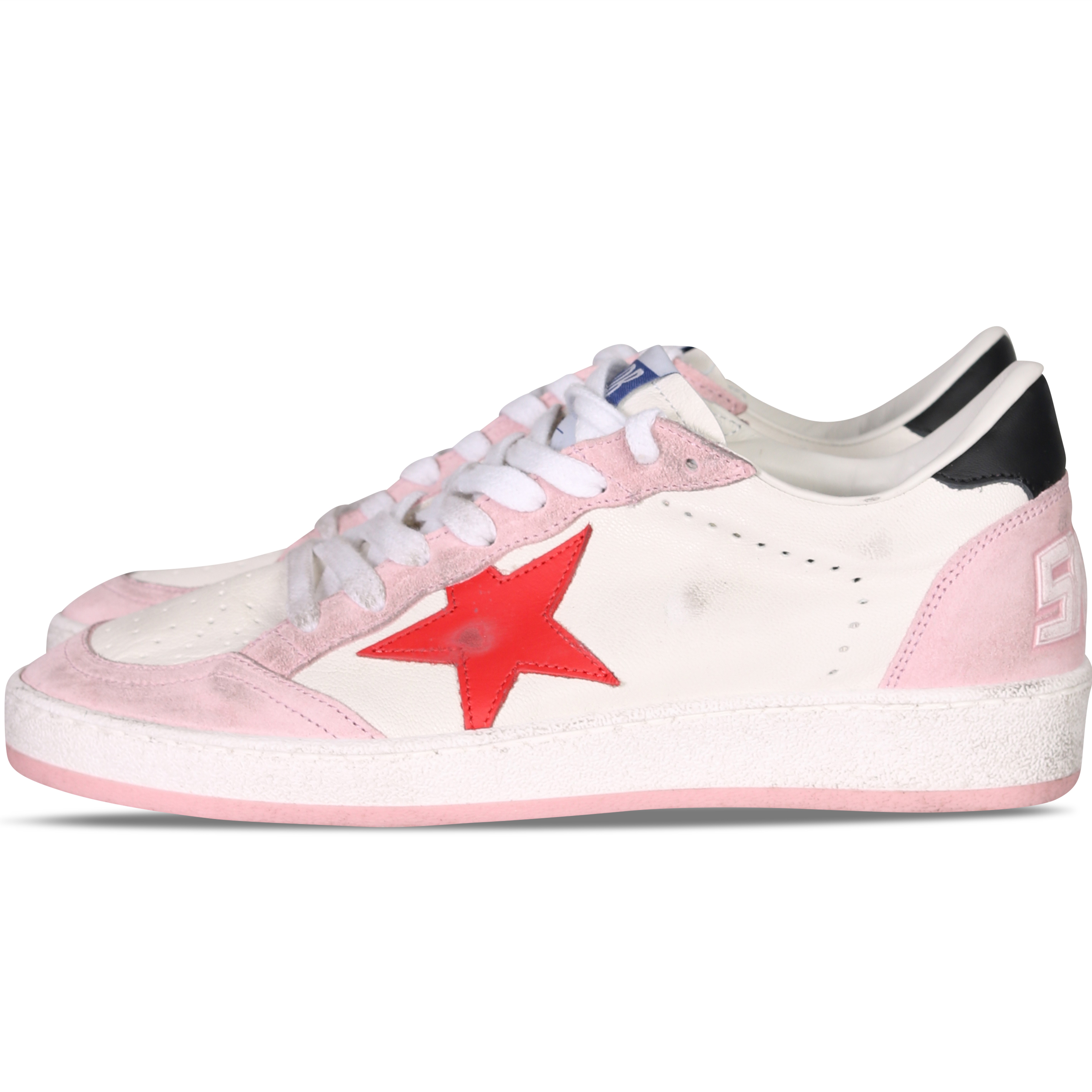 Golden Goose Sneaker Ballstar White/Pink/Red