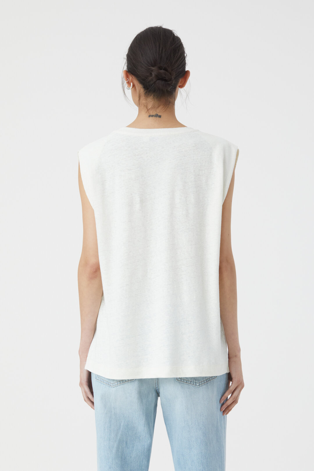 CLOSED Sleeveless T-Shirt in Ivory