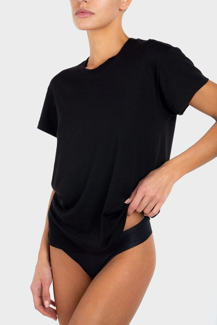 ÉTERNE Boyfriend T-Shirt in Black XL