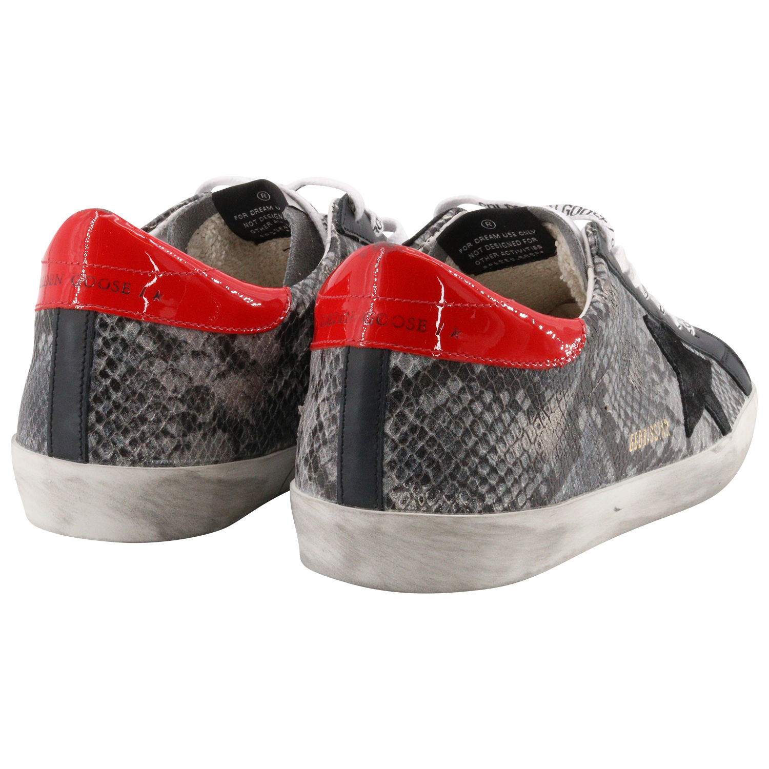 Golden Goose Sneaker Superstar Phyton/Grey/Black/Red