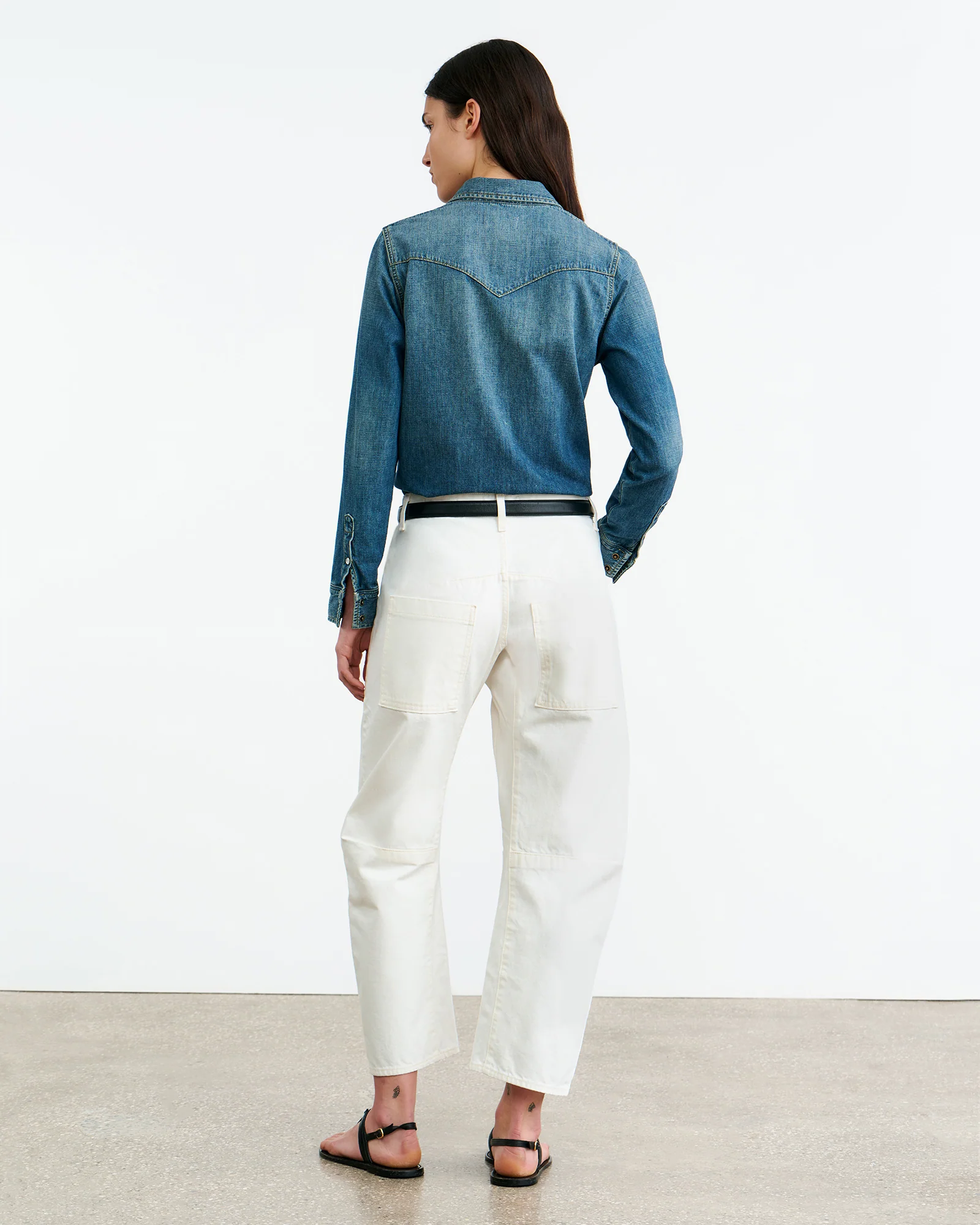 NILI LOTAN Shon Jeans in Cream