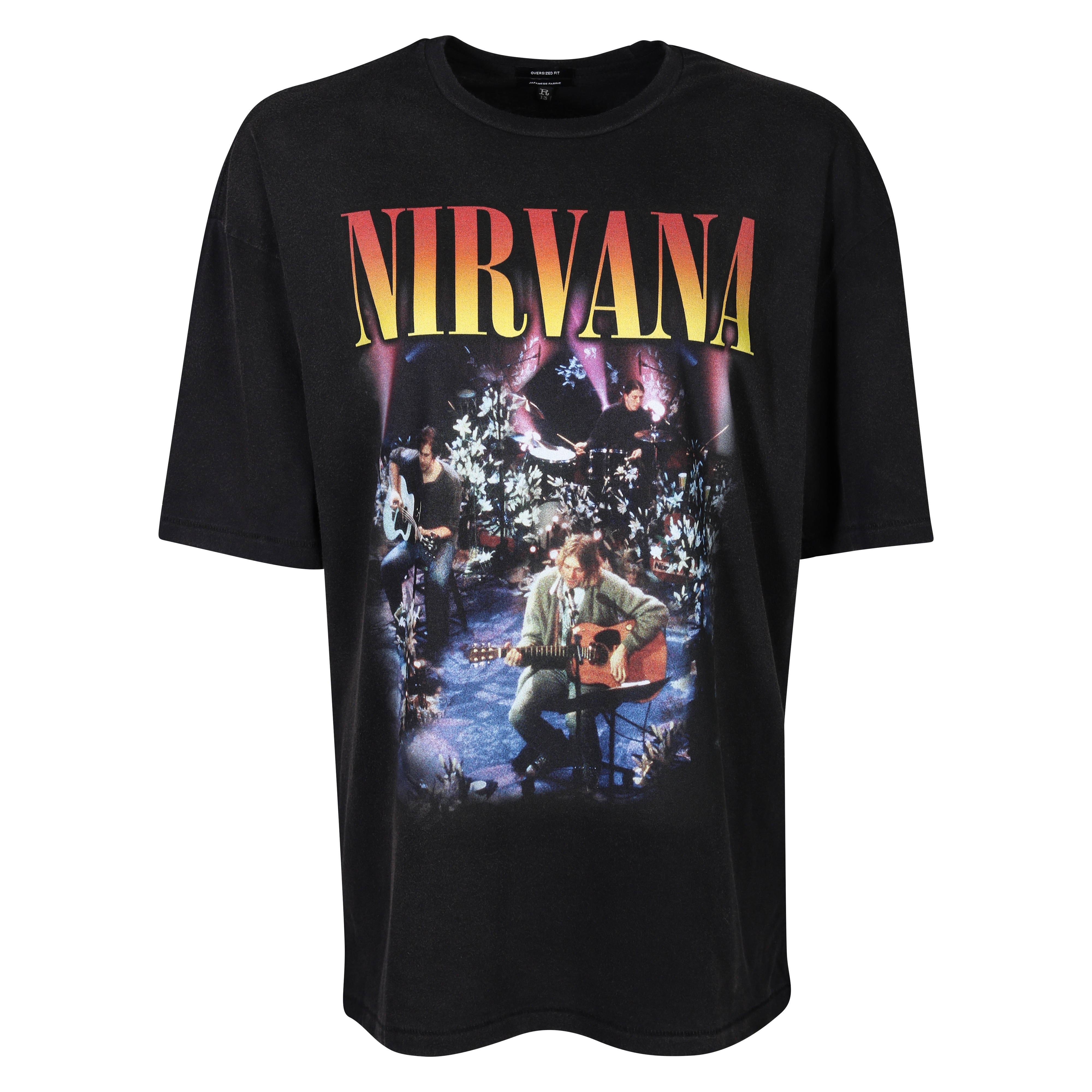 R13 Nirvana Concert T-Shirt Black Printed