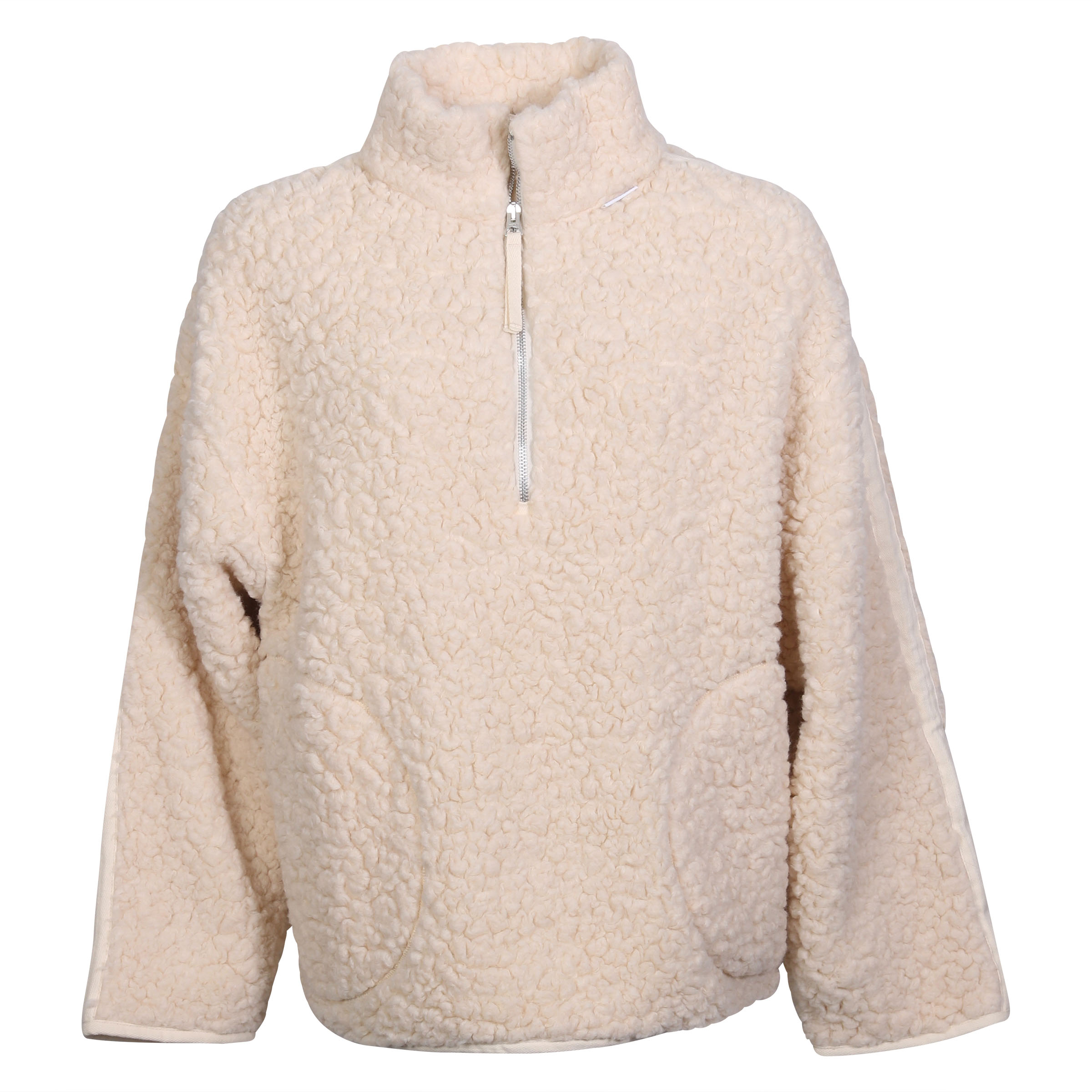 Acne Studios Teddy Overshirt in Ecru Beige