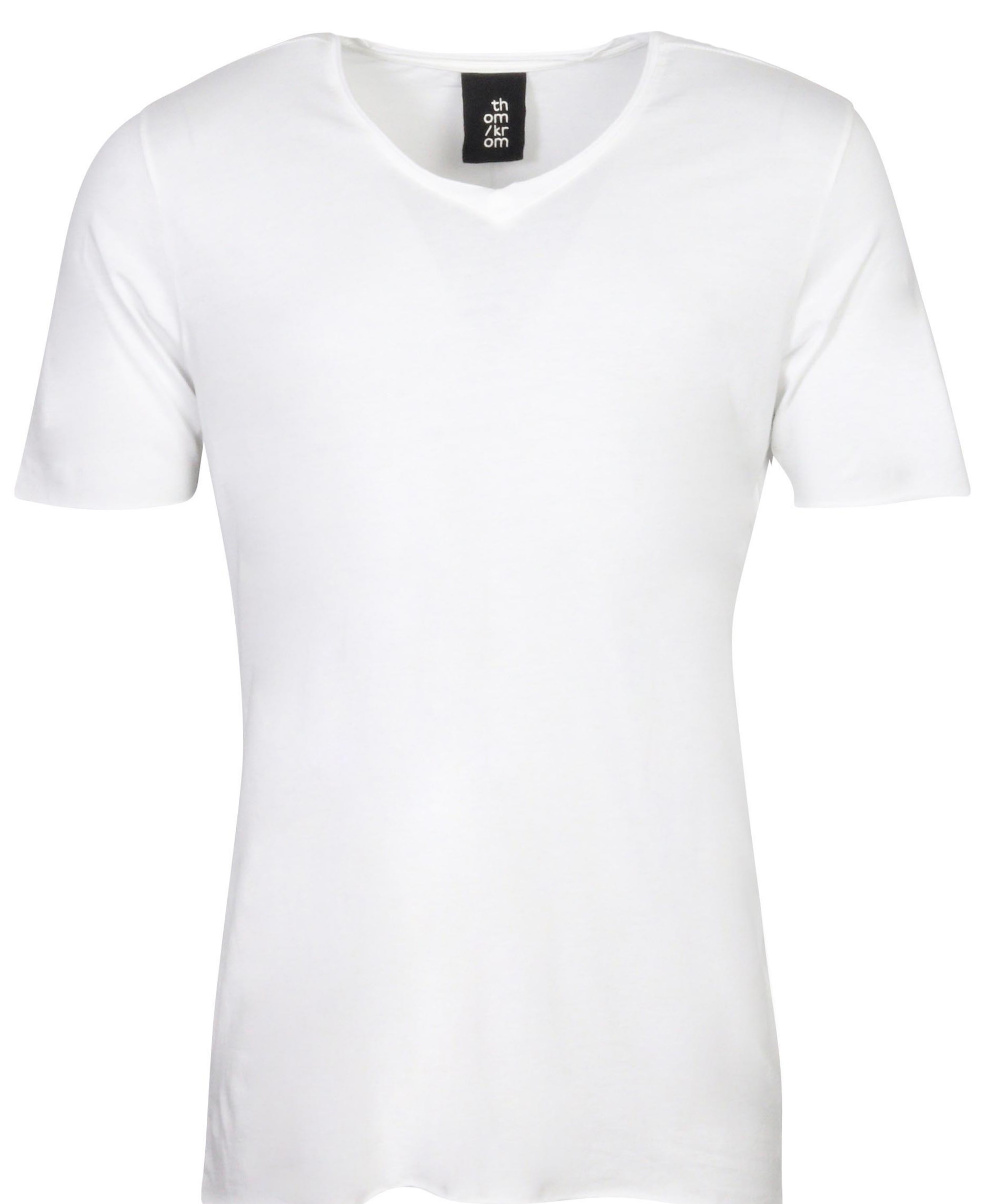 Thom Krom V-Neck T-Shirt White S