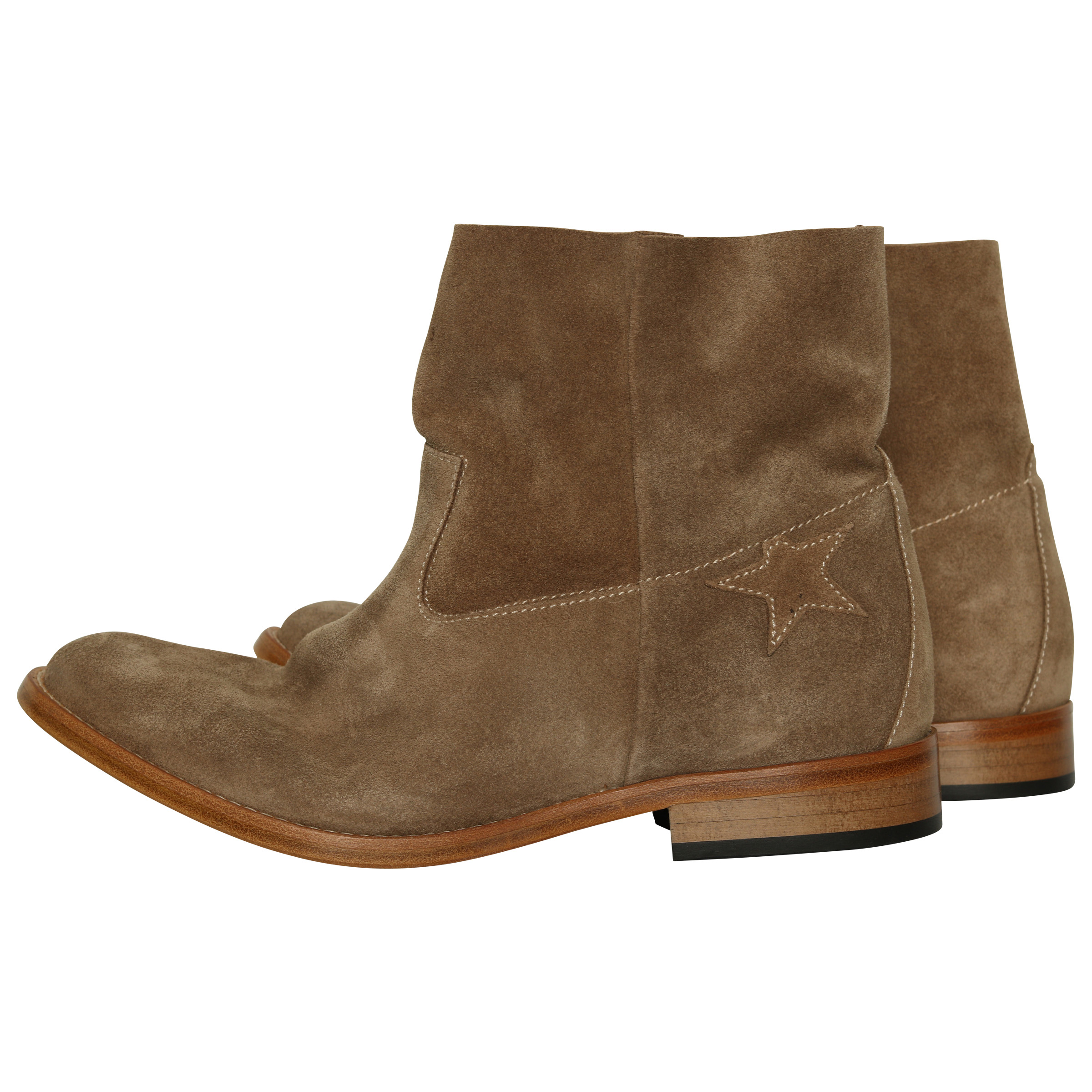 Golden Goose Boots beige suede