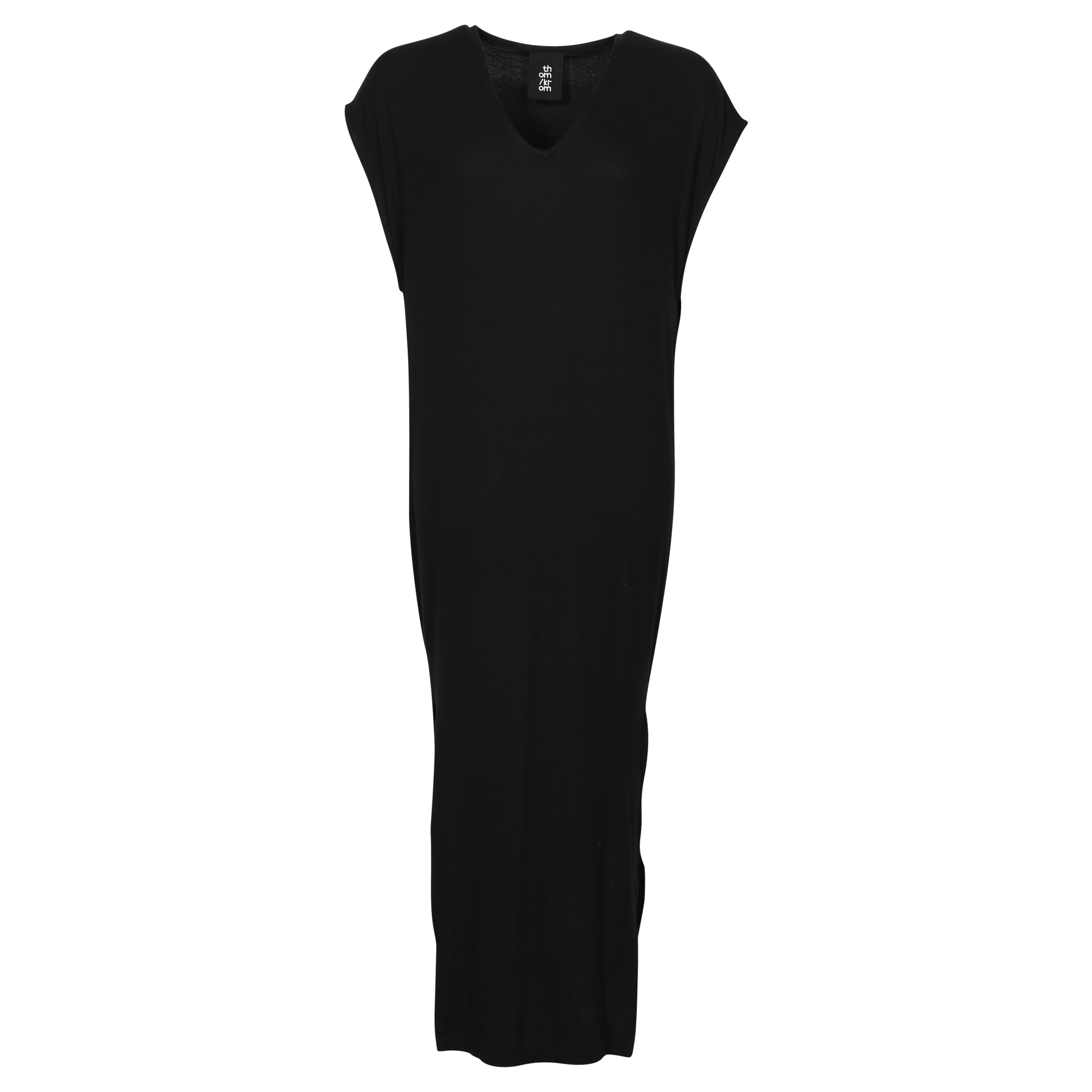 Thom Krom Rib Dress in Black