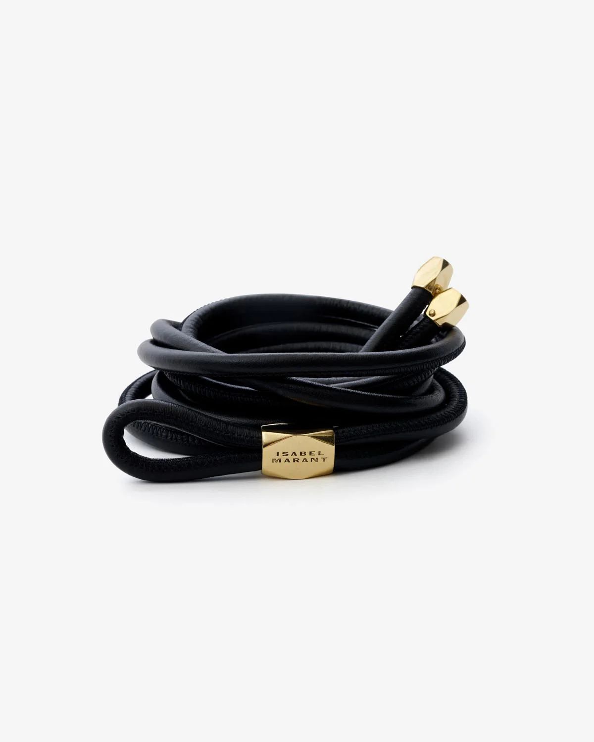 ISABEL MARANT Silvia Belt in Black/Gold