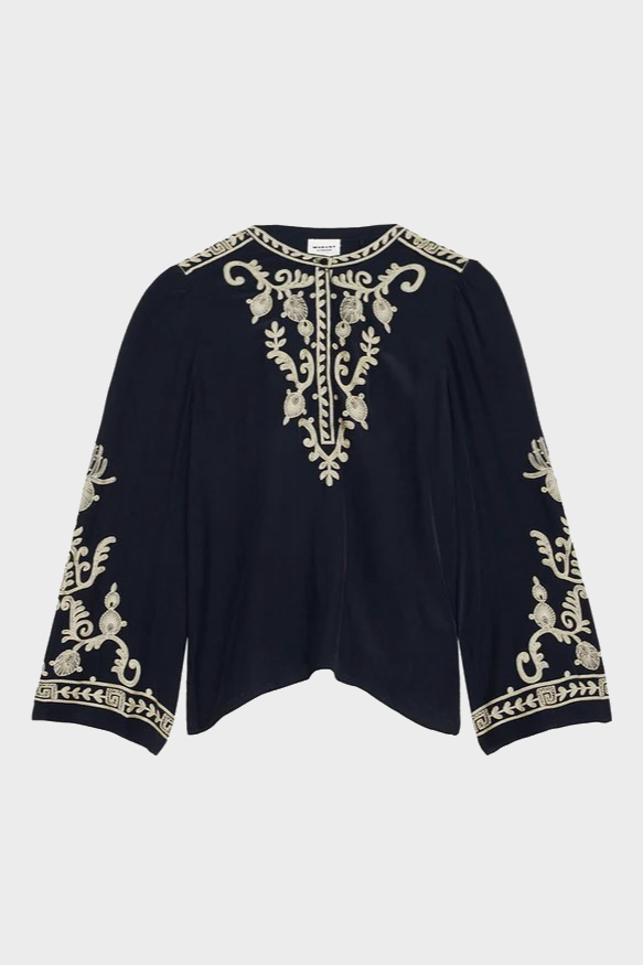 ISABEL MARANT ÉTOILE Viscose Blouse in Black