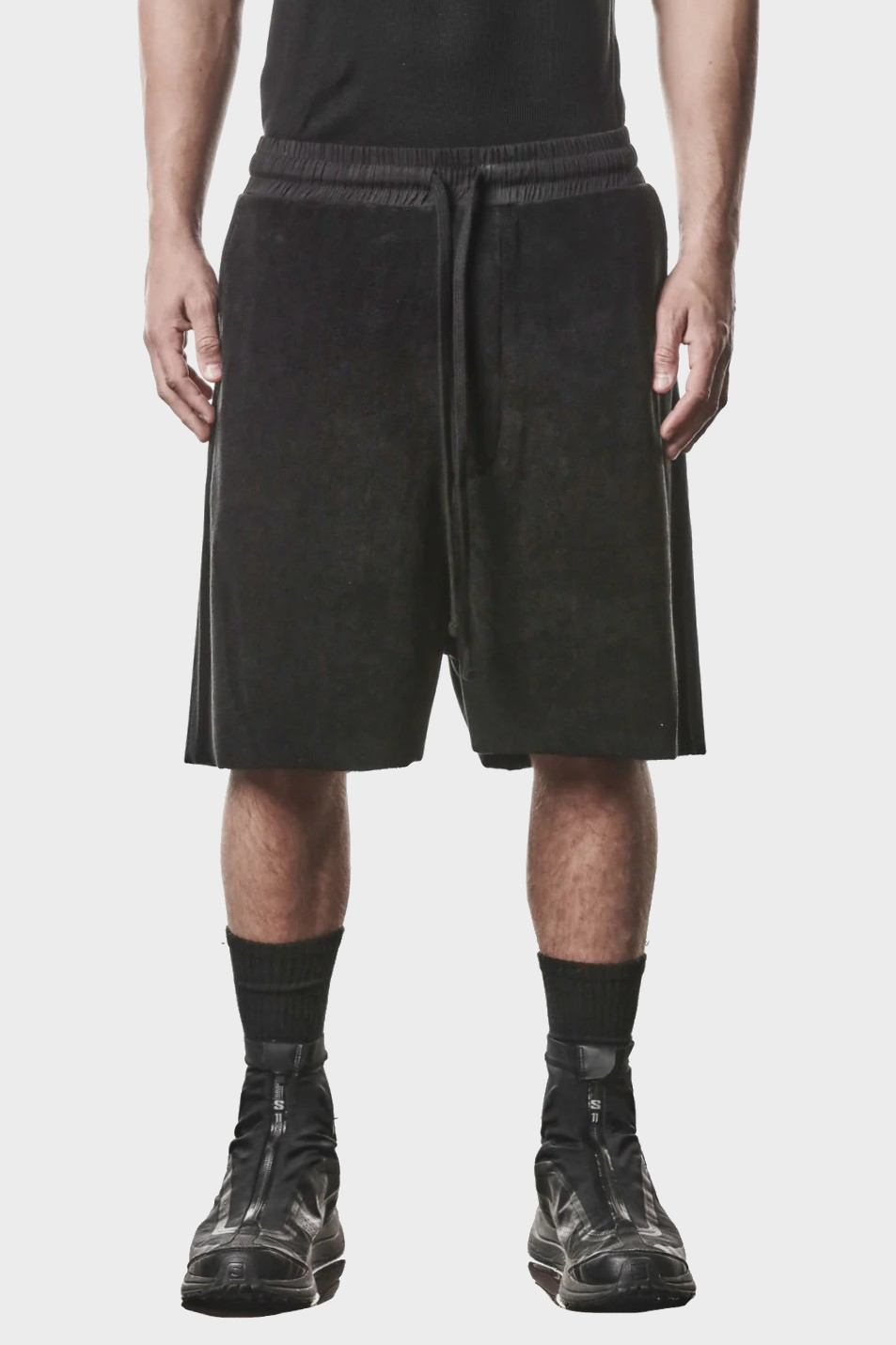 THOM KROM Terry Sweatshorts in Black
