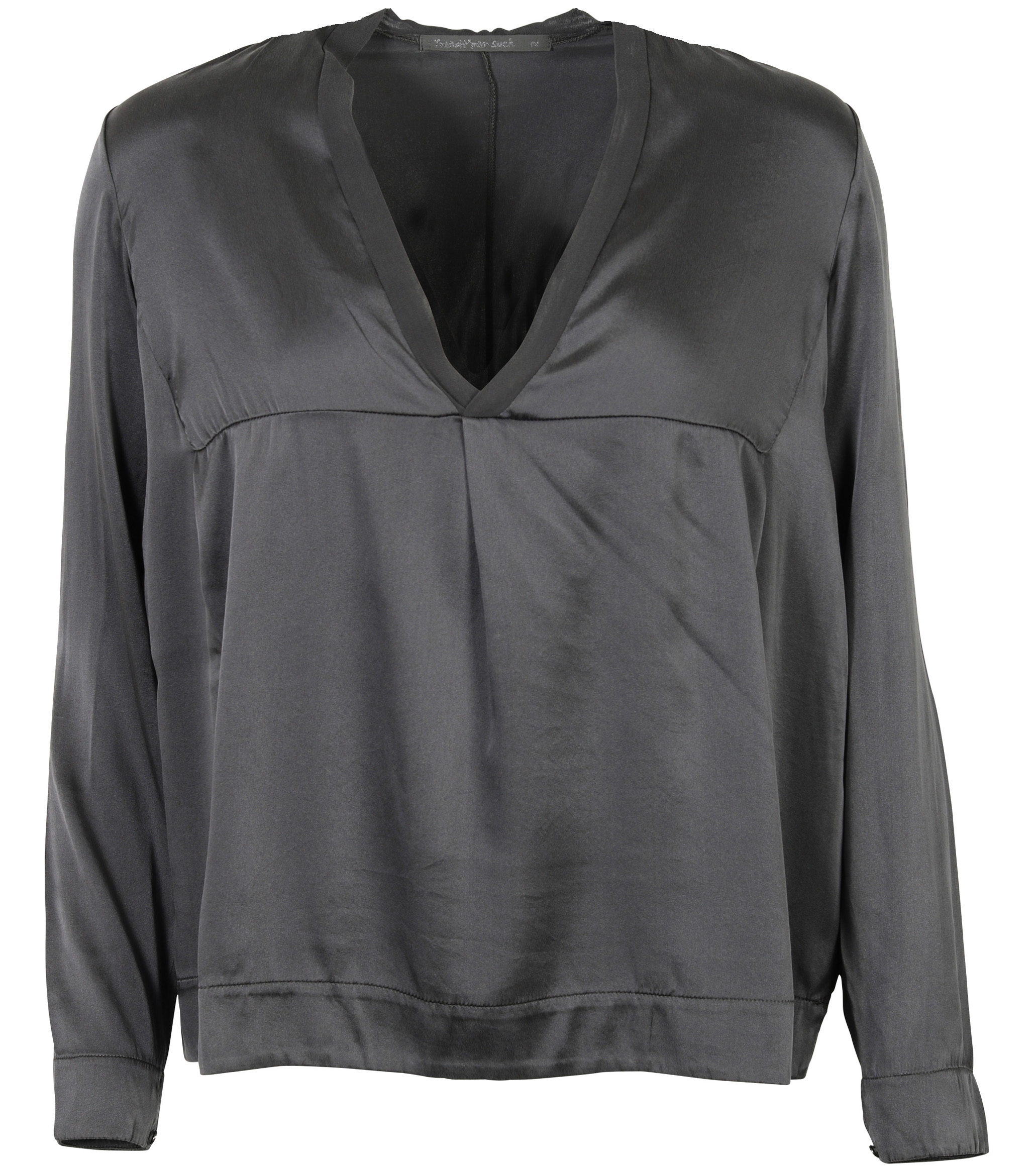 Transit Par Such Silk Blouse Anthracite