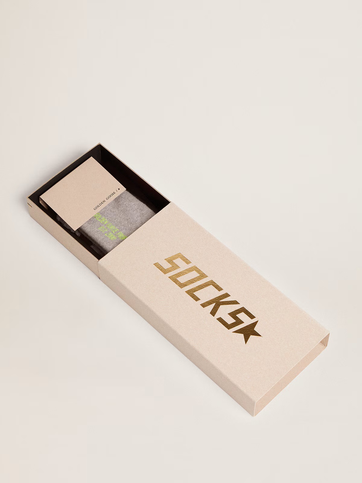 GOLDEN GOOSE Socks High Rib Stripes Socks Bordeaux/Ocre Stripe