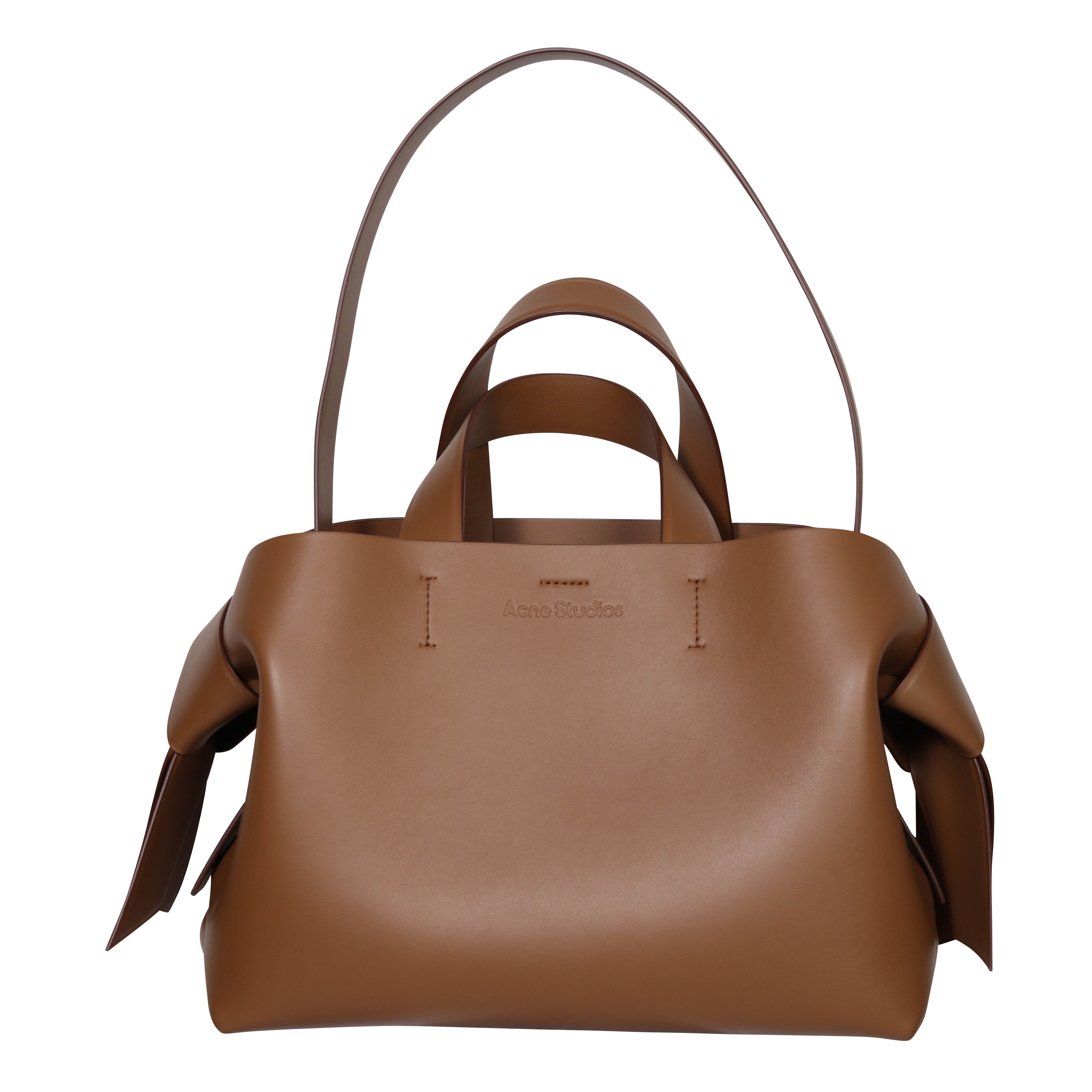 Acne Studios Musubi Midi Tote Bag in Camel Brown