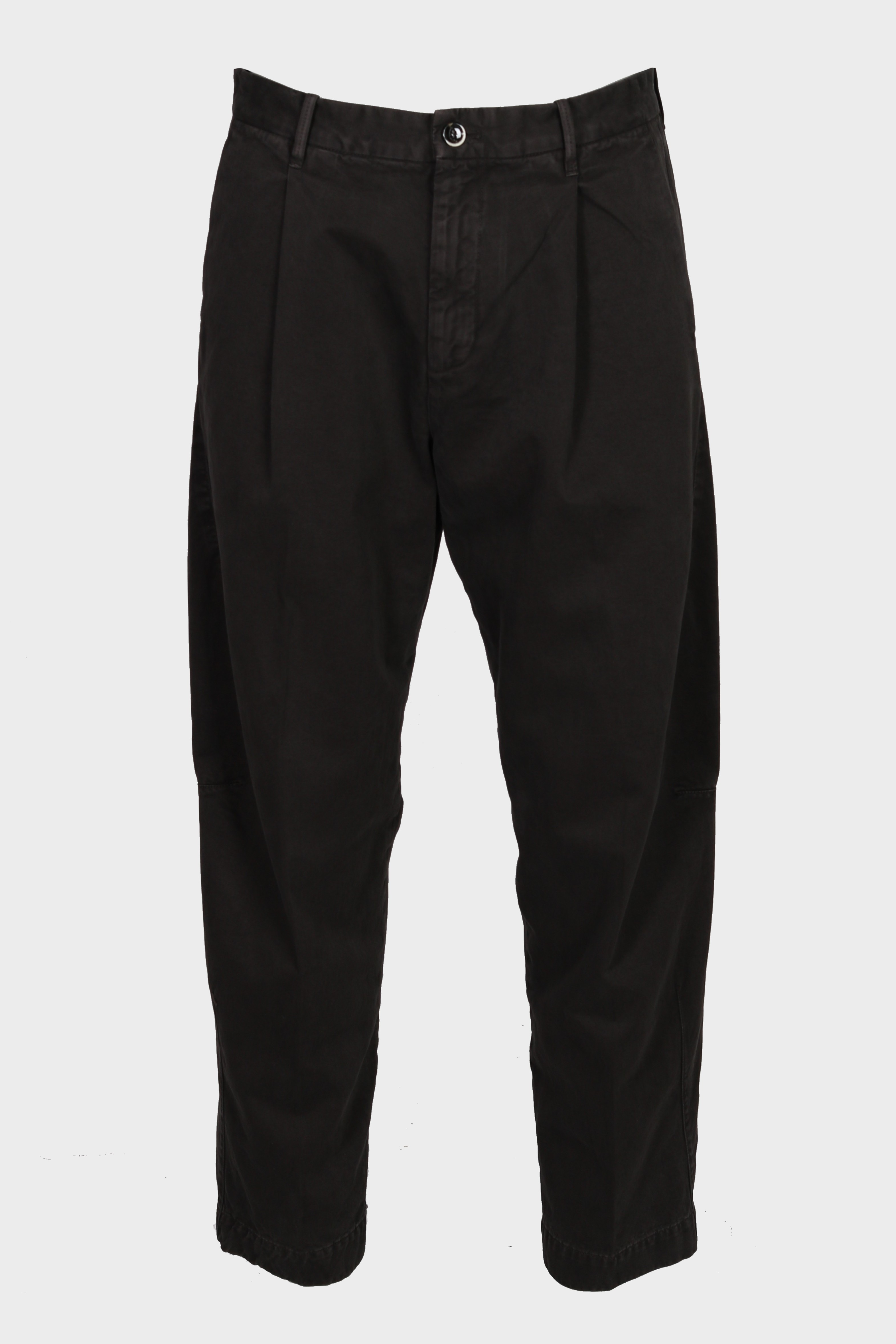 NINE:INTHE:MORNING Giulio Barrel Fit Pant in Washed Dark Brown