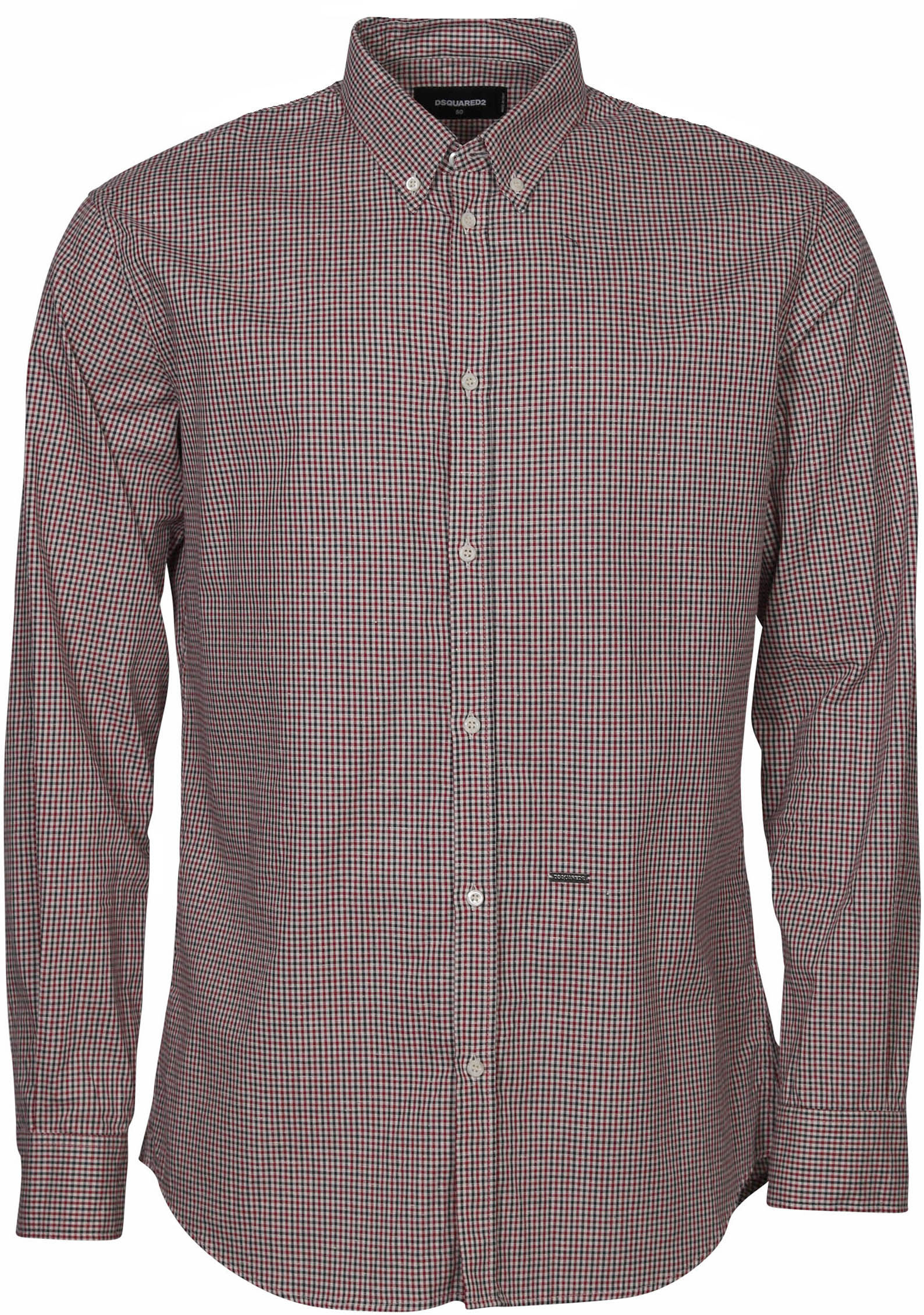 Dsquared Check Shirt Red/Navy/Beige
