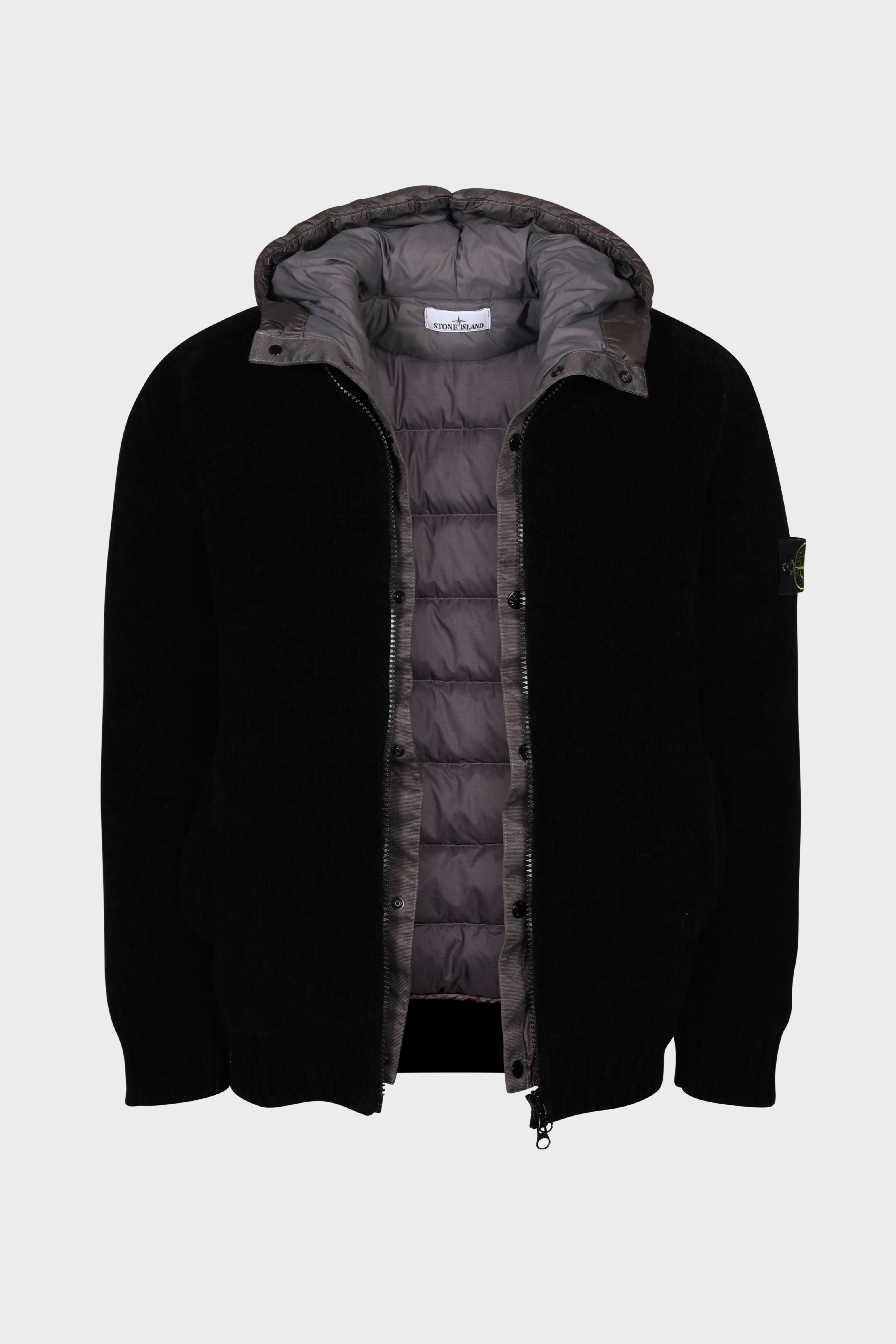 STONE ISLAND The President Chenille Jacket in Black
