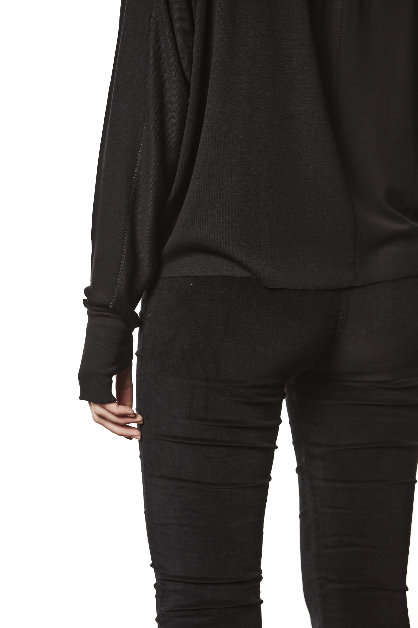 THOM KROM Loose Fit Turtleneck Longsleeve in Black