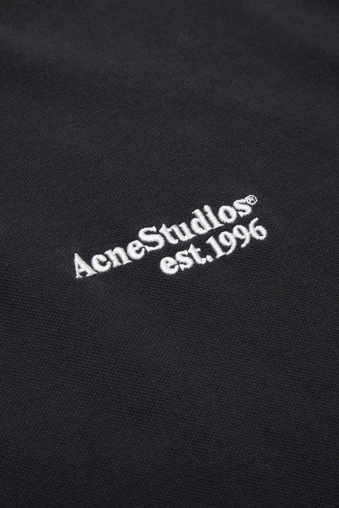 ACNE STUDIOS Polo Shirt in Black Washed