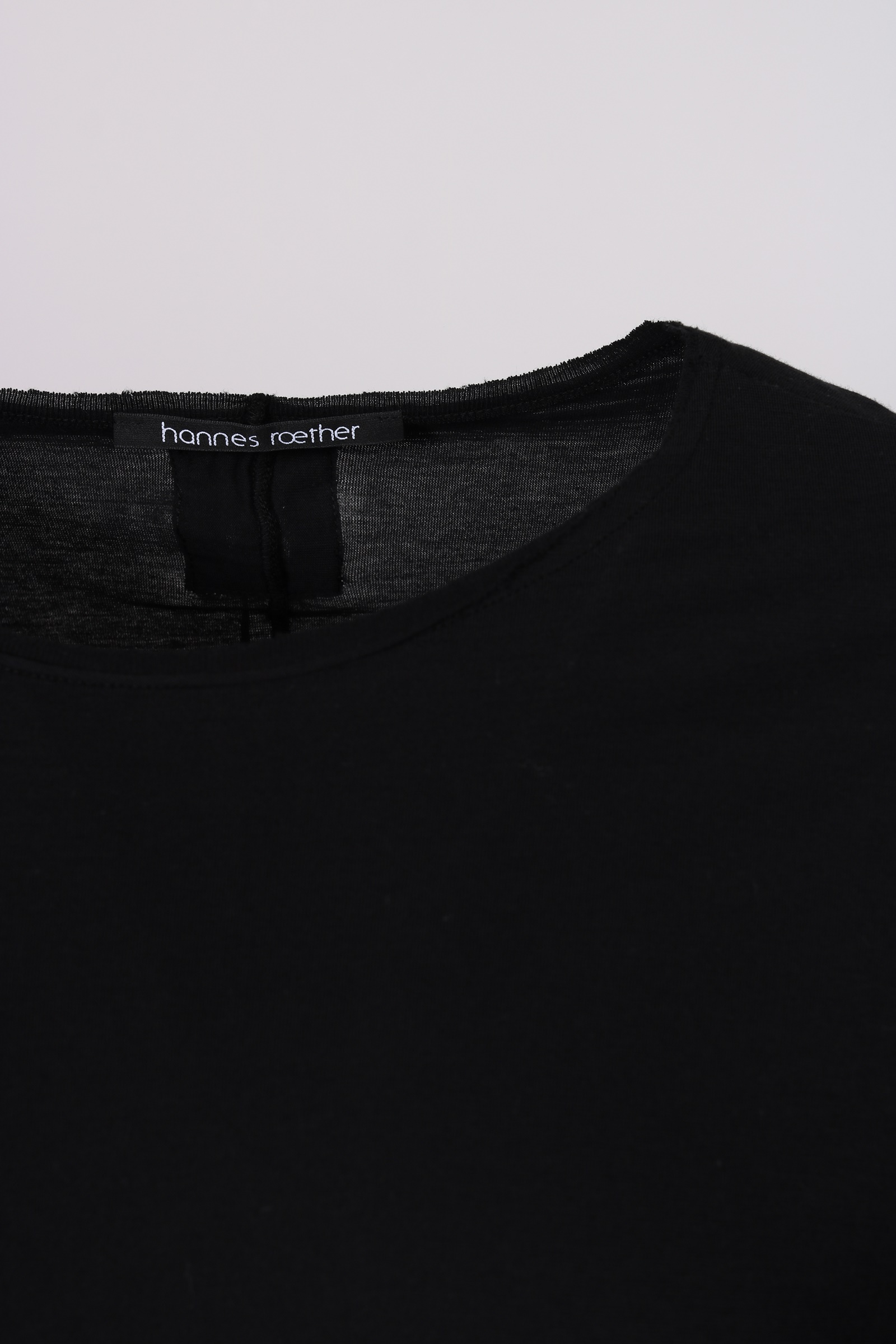 Hannes Roether Crewneck T-Shirt in Black 2XL