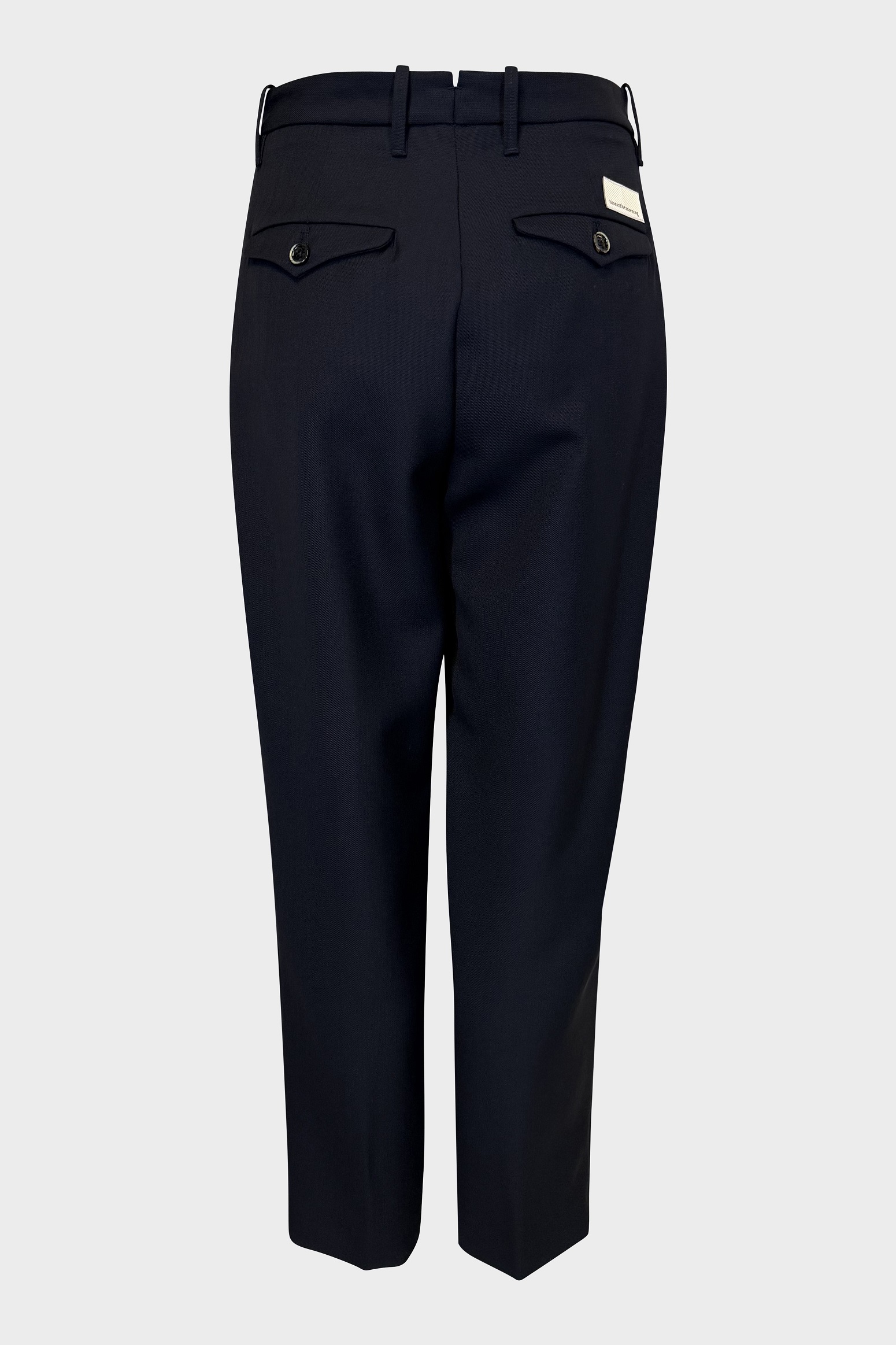 NINE:INTHE:MORNING Structured Wool Pant in Navy