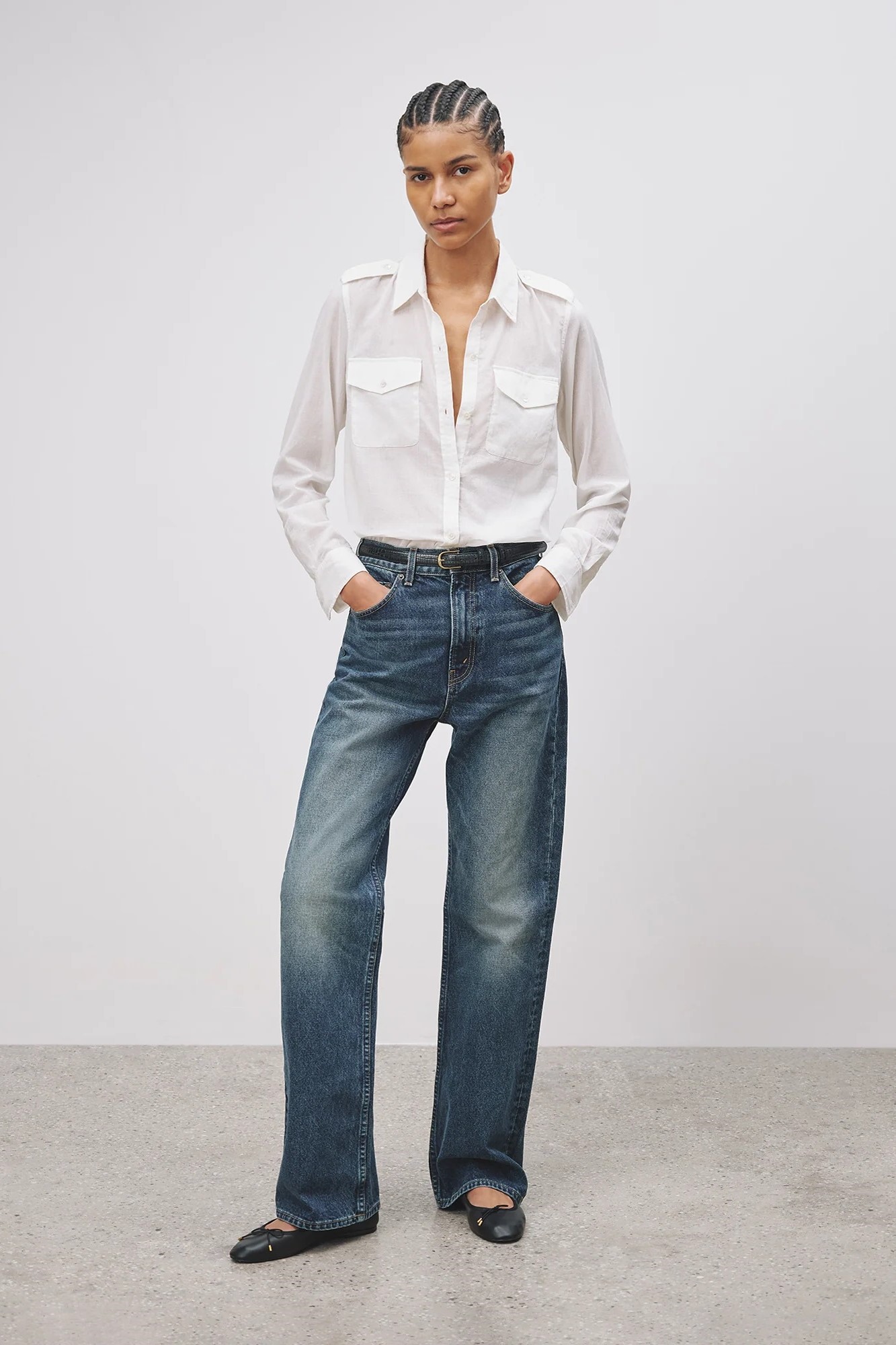NILI LOTAN Jora Shirt in Ivory XL