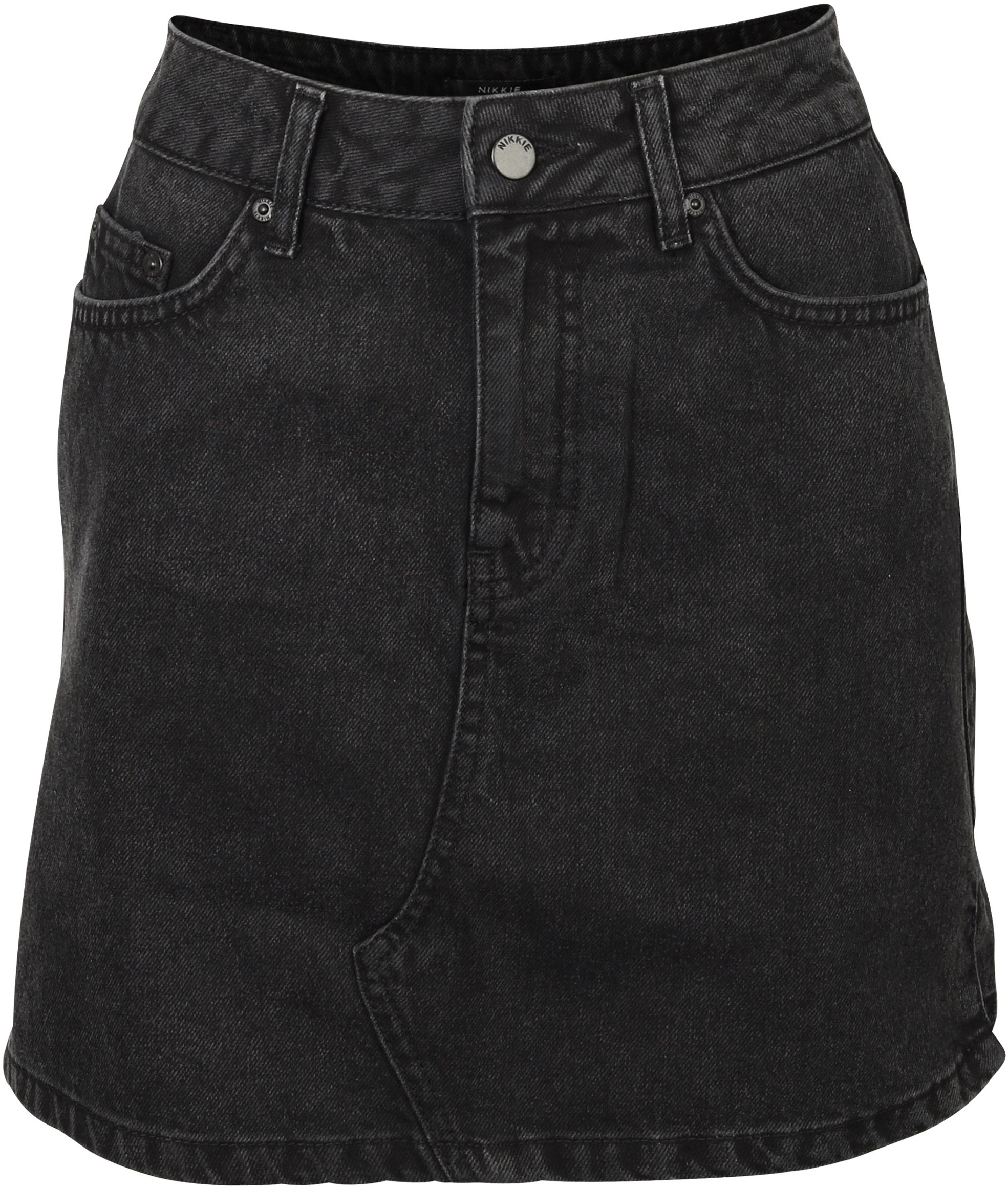 Nikkie Denim Skirt Black Washed